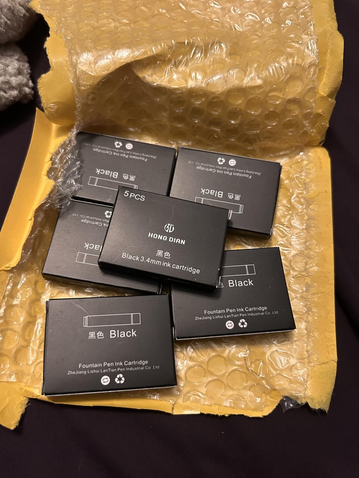 Asvine Fountain Pen Ink Cartridges Black Color, Set of 30 Refill Ink Cartridges, 3.4 mm Bore Diameter customer photo 2