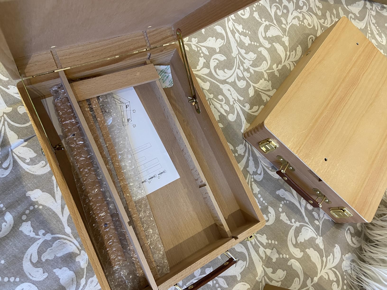 Tabletop Art Easel for Painting, Premium Wooden Sketchbox, Portable Desktop Painting Easel for Student Artist Beginner customer photo 2