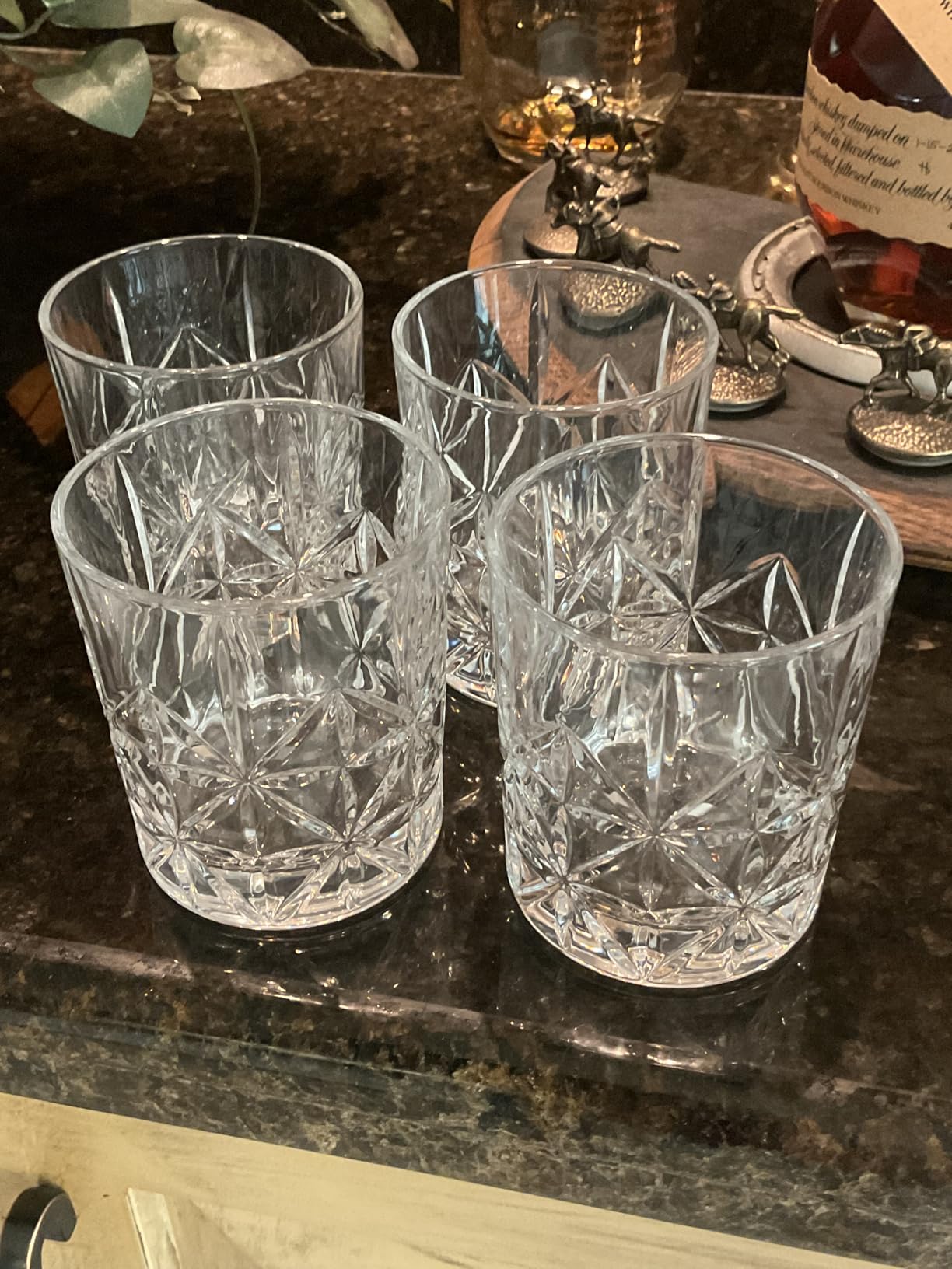 Whiskey Glass Set of 2, 10 oz Crystal Whiskey Glasses Thick Bottom Bourbon Gifts for Men, Old Fashioned Rocks Glasses Tumbler for Scotch, Cocktail, Father's Day Gifts for Men customer photo 2