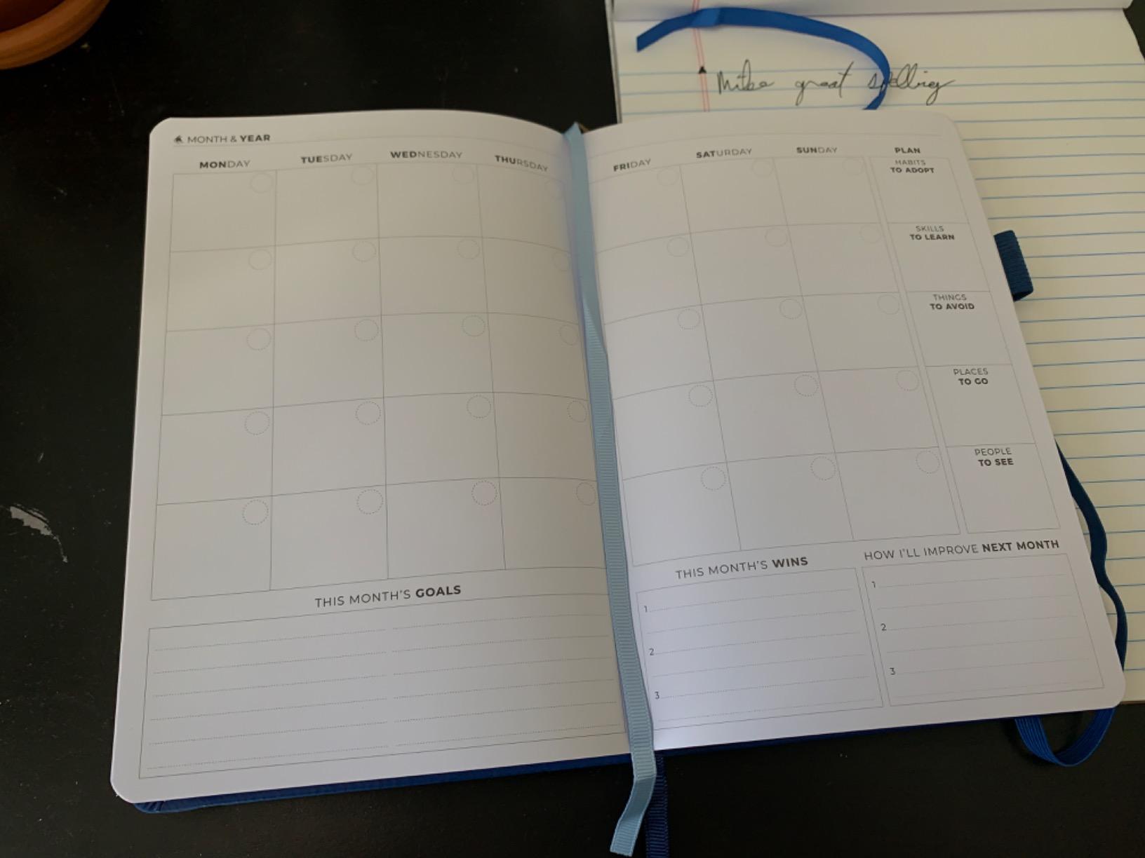 Clever Fox Planner Premium Edition - Undated Luxurious Weekly & Monthly Planner to Increase Productivity and Hit Your Goals - Organizer - Start Anytime, A5, Lasts 1 Year, Silver Black (Weekly) customer photo 1
