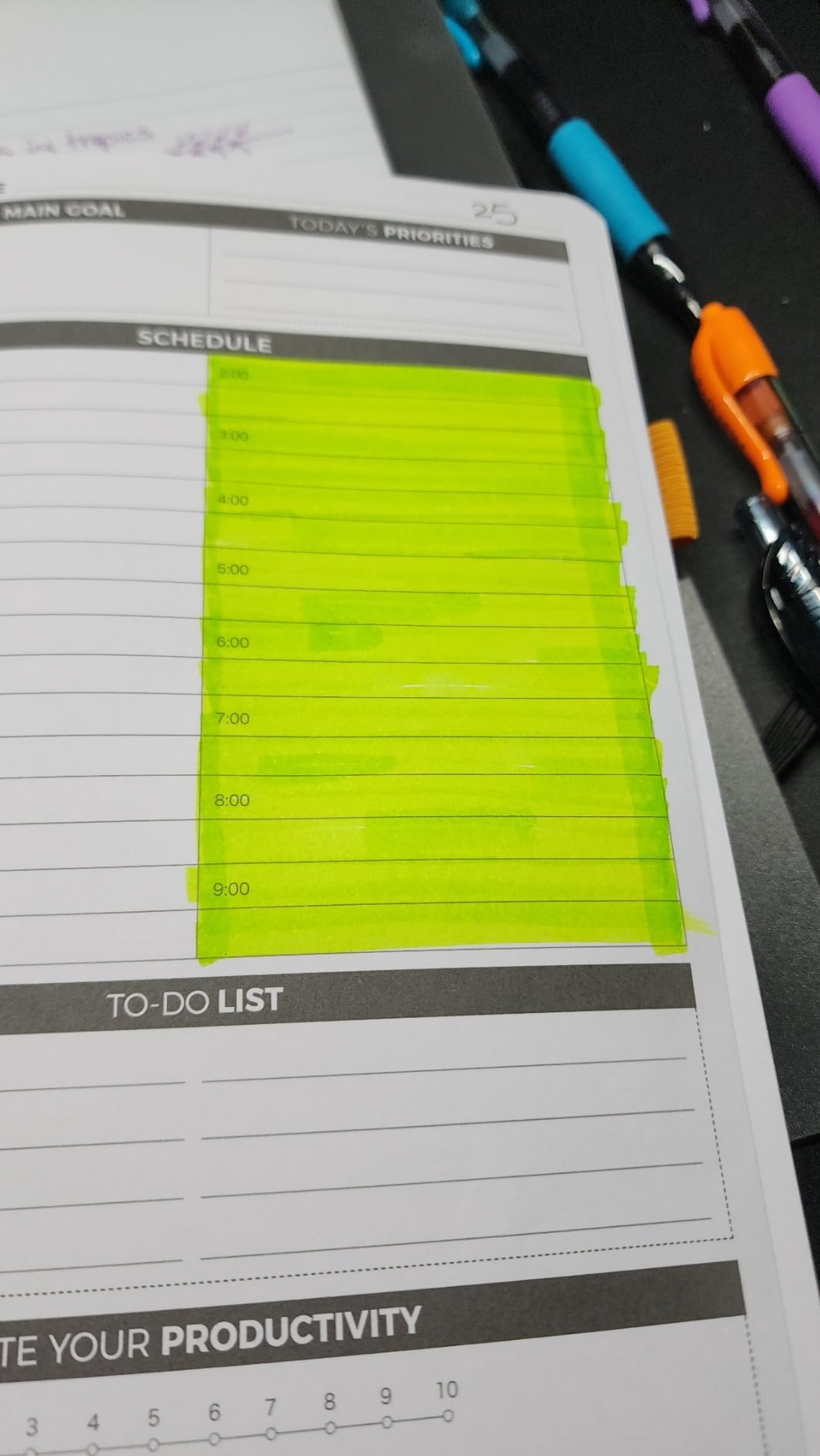 Clever Fox Daily Planner - Undated Planning Notebook with Hourly Schedule & To-Do List - Personal Day Task & Work Organizer, 6 Months (Forest Green) customer photo 1