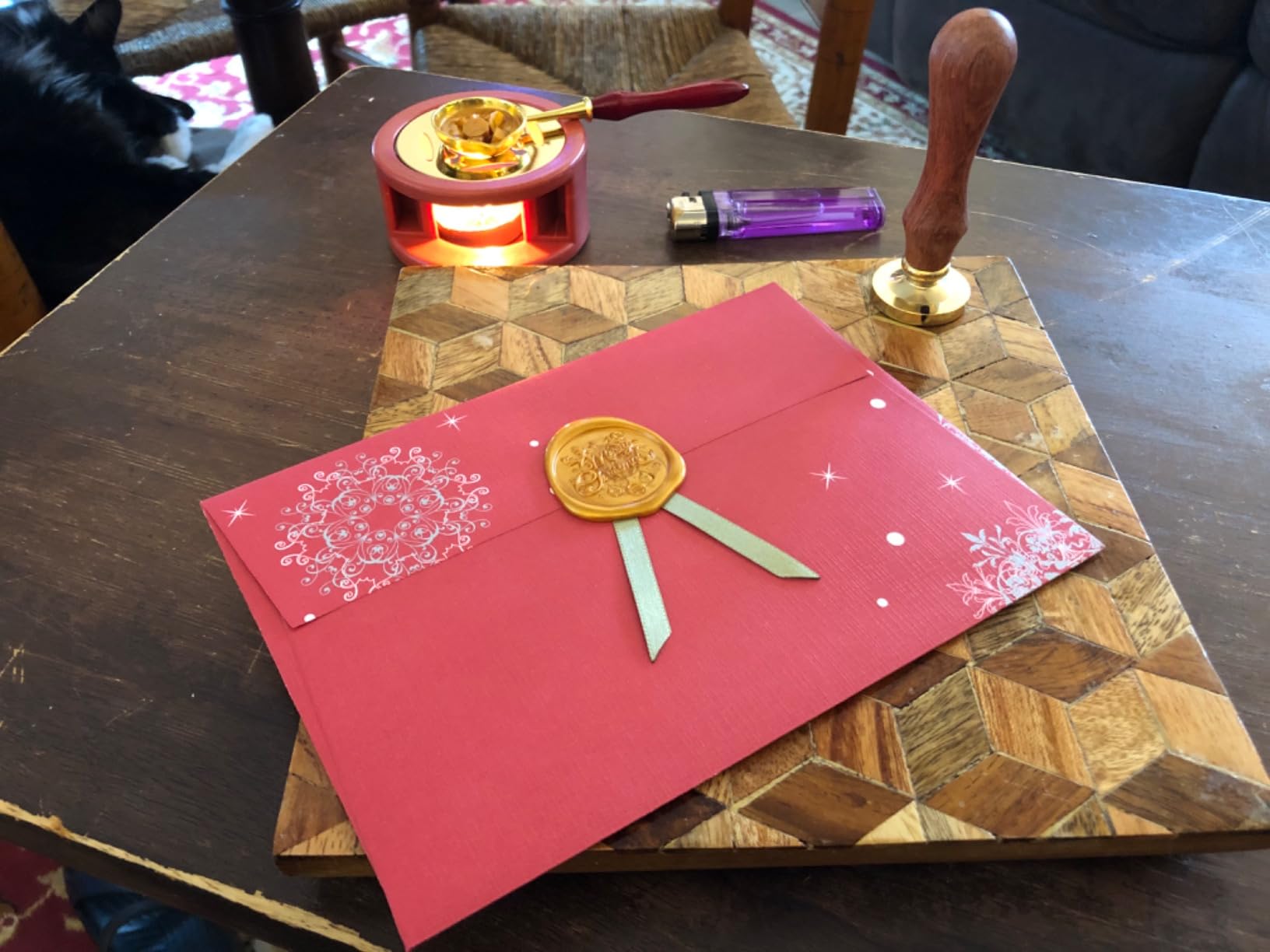 Sealing Wax, Paxcoo 312pcs Sealing Wax Kit with Warmer, Spoon for Stamp Letter Seal customer photo 1