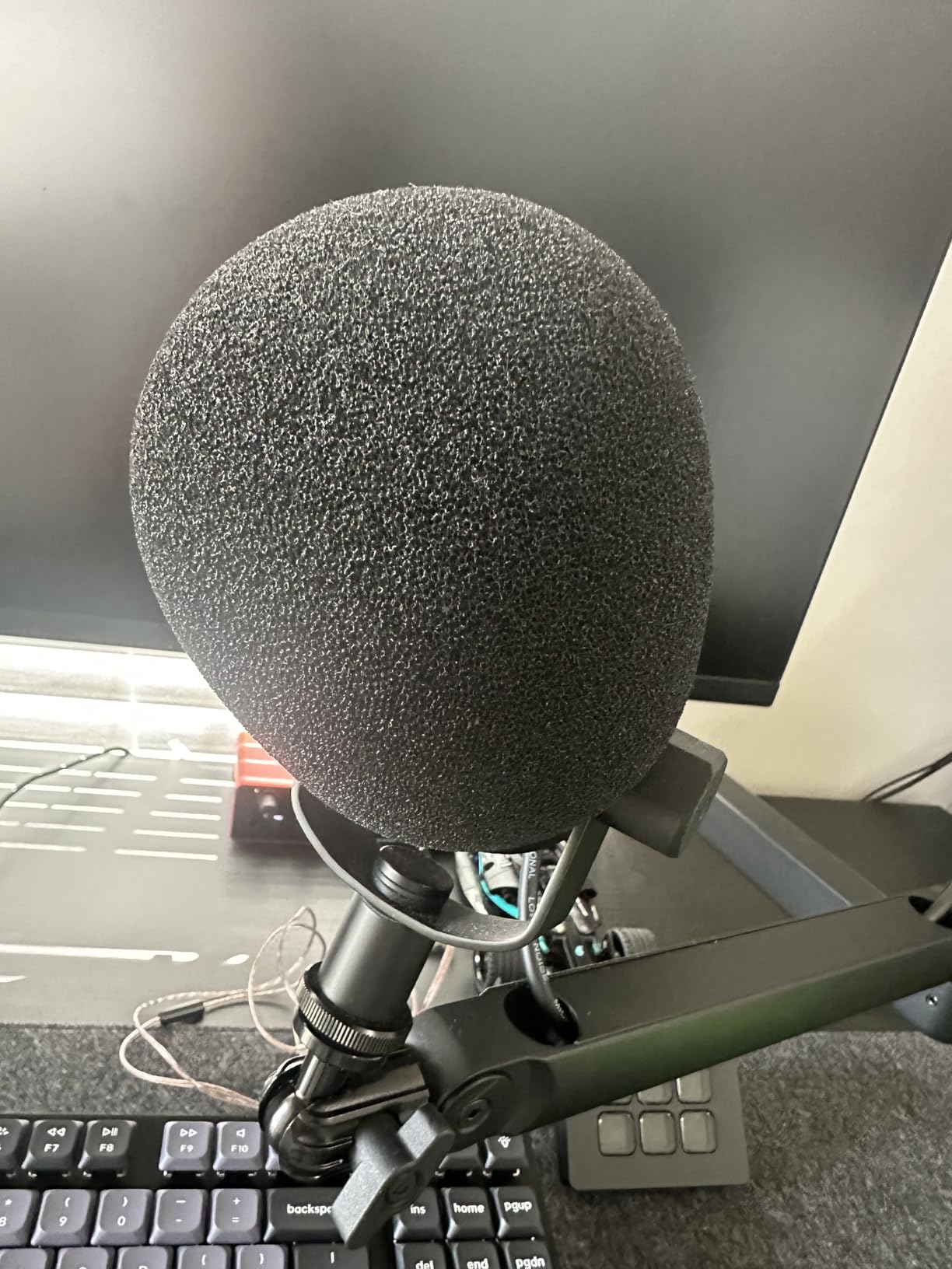 PodMic Pop Filter Foam Cover - Mic Windscreen Wind Cover Customized for Rode PodMic USB Versatile Dynamic Broadcast Microphone to Blocks Out Plosives customer photo 2