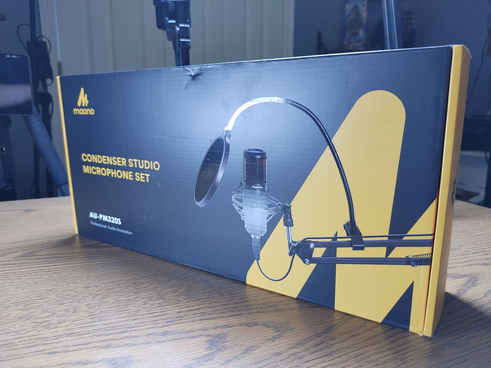 MAONO XLR Condenser Microphone, Professional Cardioid Studio Mic with Boom Arm, Pop Filter, Compatible with Audio Interface and Mixer for Streaming, Podcasting, Vocal Recording, Music, PM320S customer photo 1