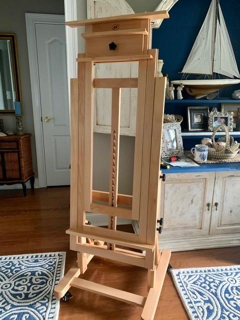 MEEDEN Movable Large H-Frame Painting Easel - Artist Studio Easel - Heavy Duty Art Easel Stand for Adults, Solid Beech Wood Easels, Holds Canvas Art Up to 78.7