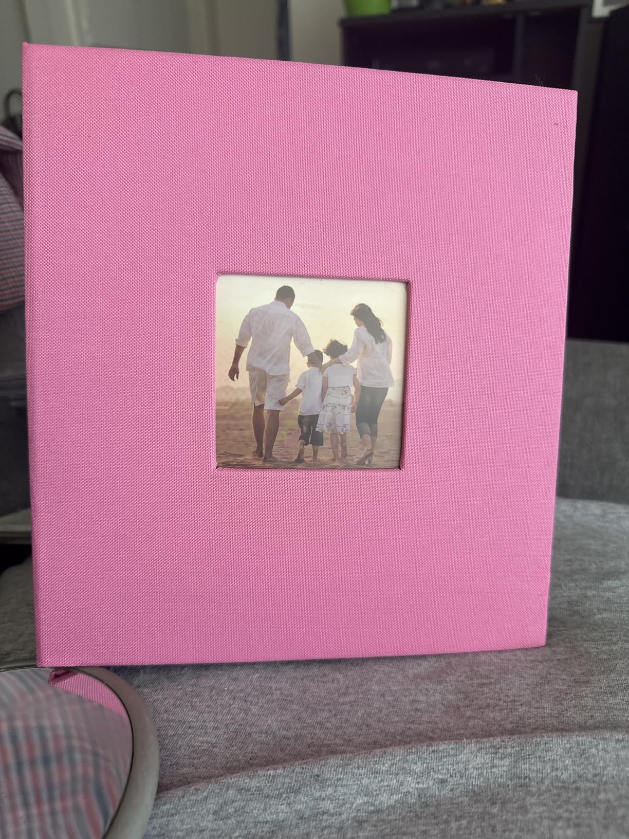 potricher Linen Hardcover Photo Album 4x6 600 Photos Large Capacity for Family Wedding Anniversary Baby Vacation (Gray, 600 Pockets) customer photo 1