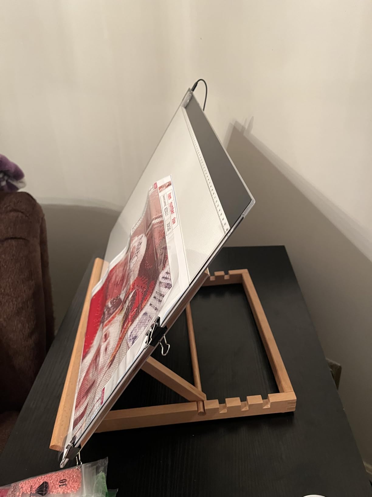 Tabletop Easel A3 Painting Easel with Smooth Surface, Adjustable Angle Art Easel for Artists, Children, Beginners & Student customer photo 2