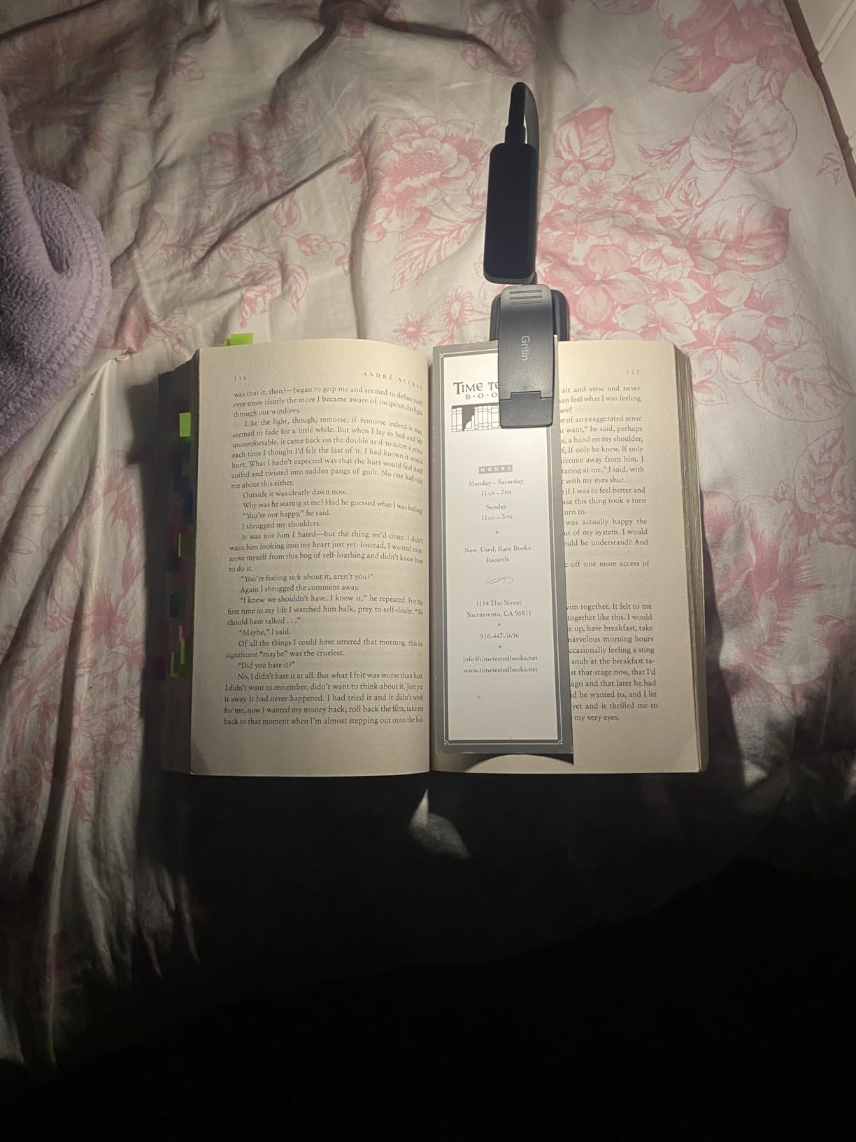 Gritin 9 LED Rechargeable Book Light for Reading in Bed - Eye Caring 3 Color Temperatures, Stepless Dimming Brightness, 80 Hrs Runtime Small Lightweight Clip On Book Reading Light for Studying customer photo 1