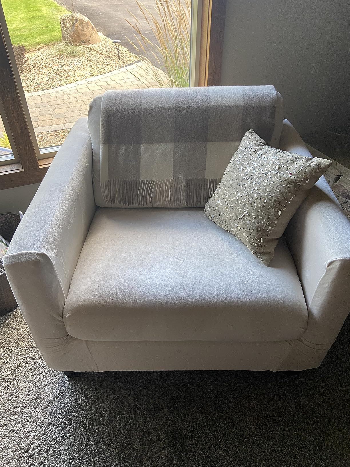 EP Mode 100% Pure Cashmere Throw Blanket for Sofa, Classic Design with Gift Box customer photo 1
