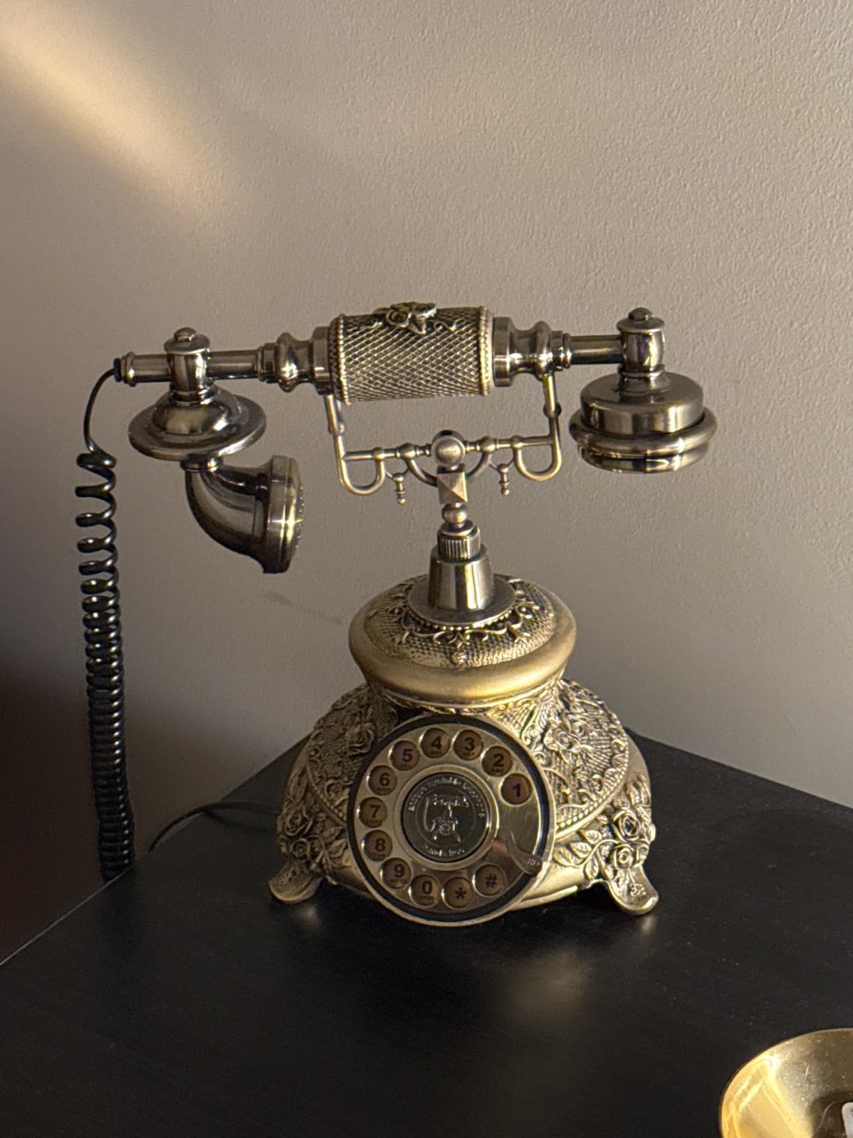 Dyna-Living Vintage Telephone Antique Phone Rotary Old Fashion Phone Vintage Landline Phone Decor, Ringtone Volume Adjustable Rotary Retro Telephone for Home or Office Use customer photo 2