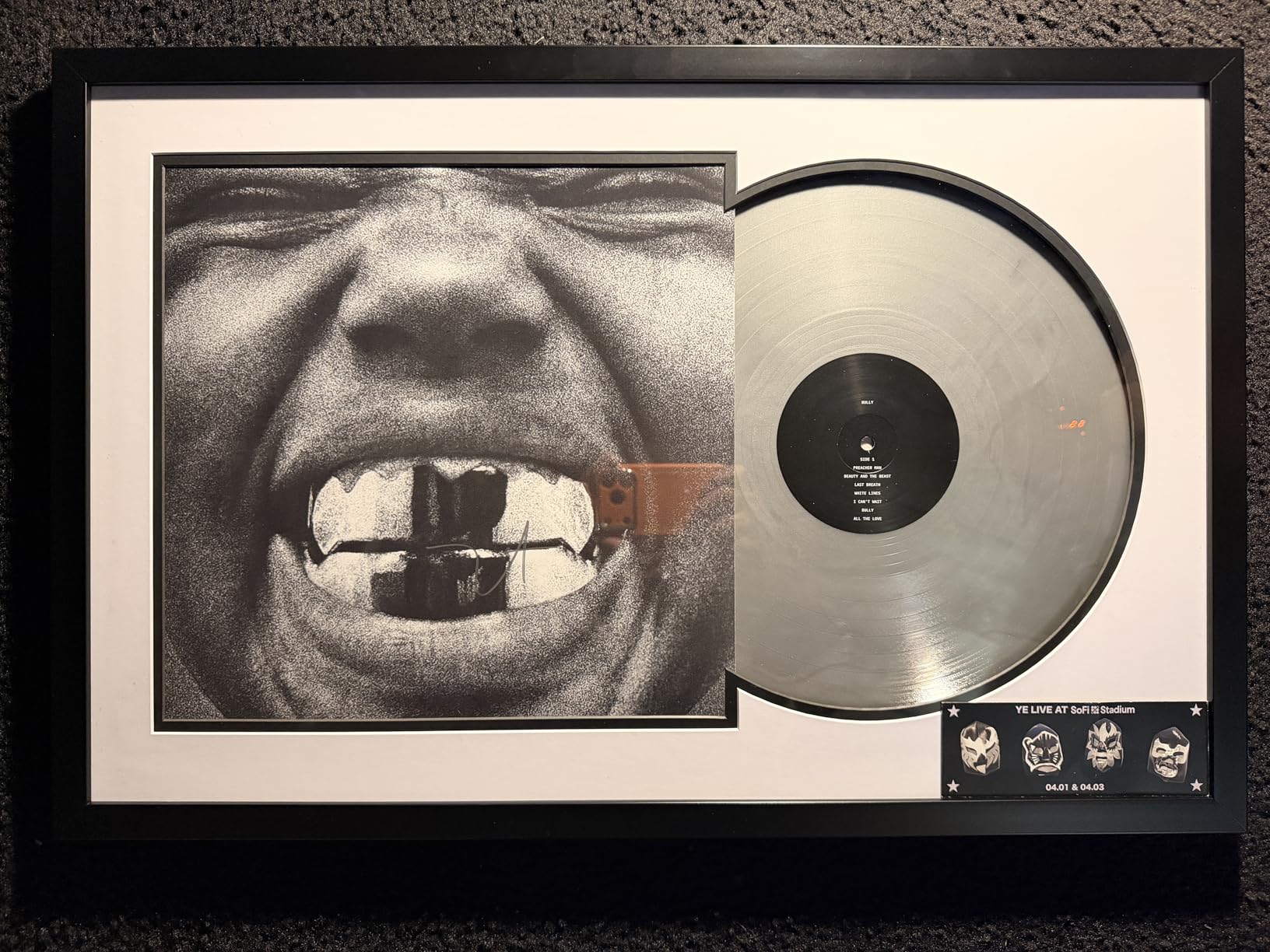 MCS Double Matte Record Album Frame, 16.5x25 Record Frame, Black for LP Vinyl Record & Jacket Display (1-Pack) customer photo 2