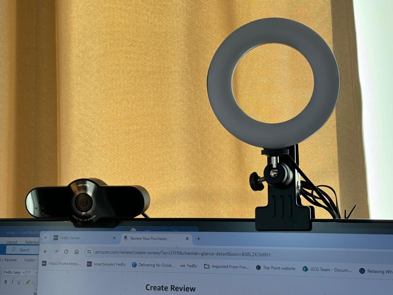 Cyezcor Video Conference Lighting Kit, Ring Light for Monitor Clip On, Remote Working, Distance Learning, Zoom Calls, Self Broadcasting and Live Streaming, Computer Laptop Video Conferencing customer photo 1