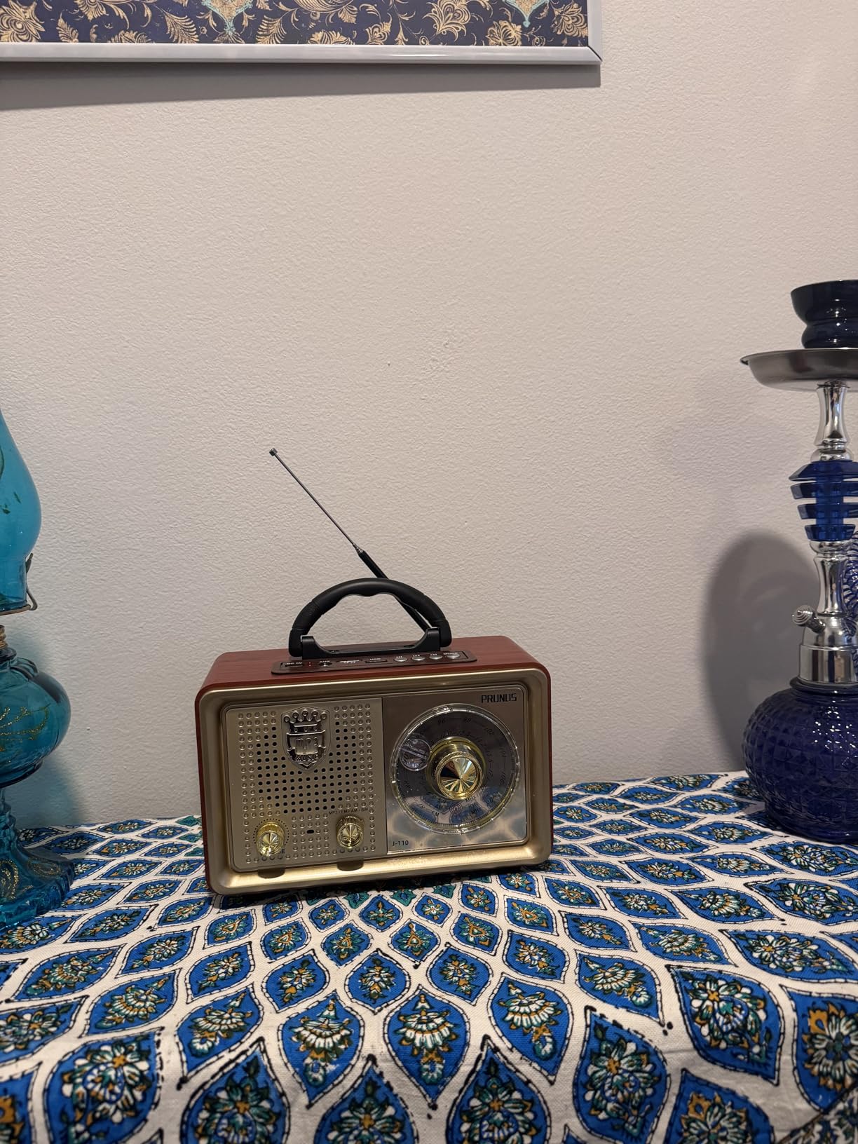 PRUNUS J-110 Radio Portable AM FM, for Mom,Transistor Radio Plug in Wall AC Power & Battery Powered & Rechargeable for Emergency,Vintage Radio with Bluetooth, Gift for Mom customer photo 2