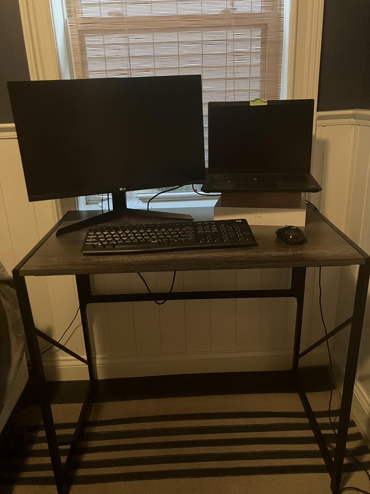Elephance Folding Desk Writing Computer Desk for Home Office, No-Assembly Study Office Desk Foldable Table for Small Spaces customer photo 2