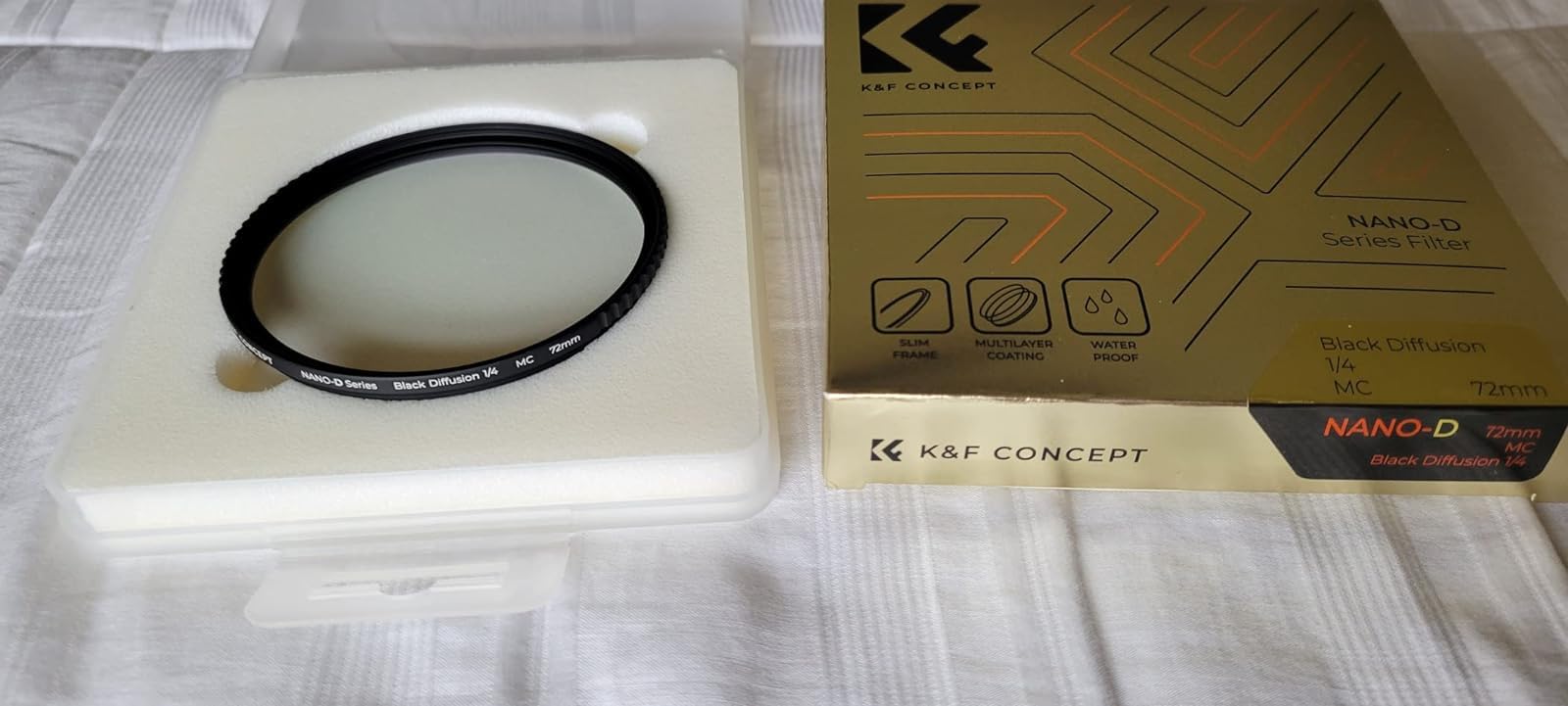 K&F CONCEPT 55mm Black Diffusion 1/4 Filter Mist Cinematic Effect Filter with 28 Multi-Layer Coatings Waterproof/Scratch Resistant for Video/Vlog/Portrait Photography customer photo 1