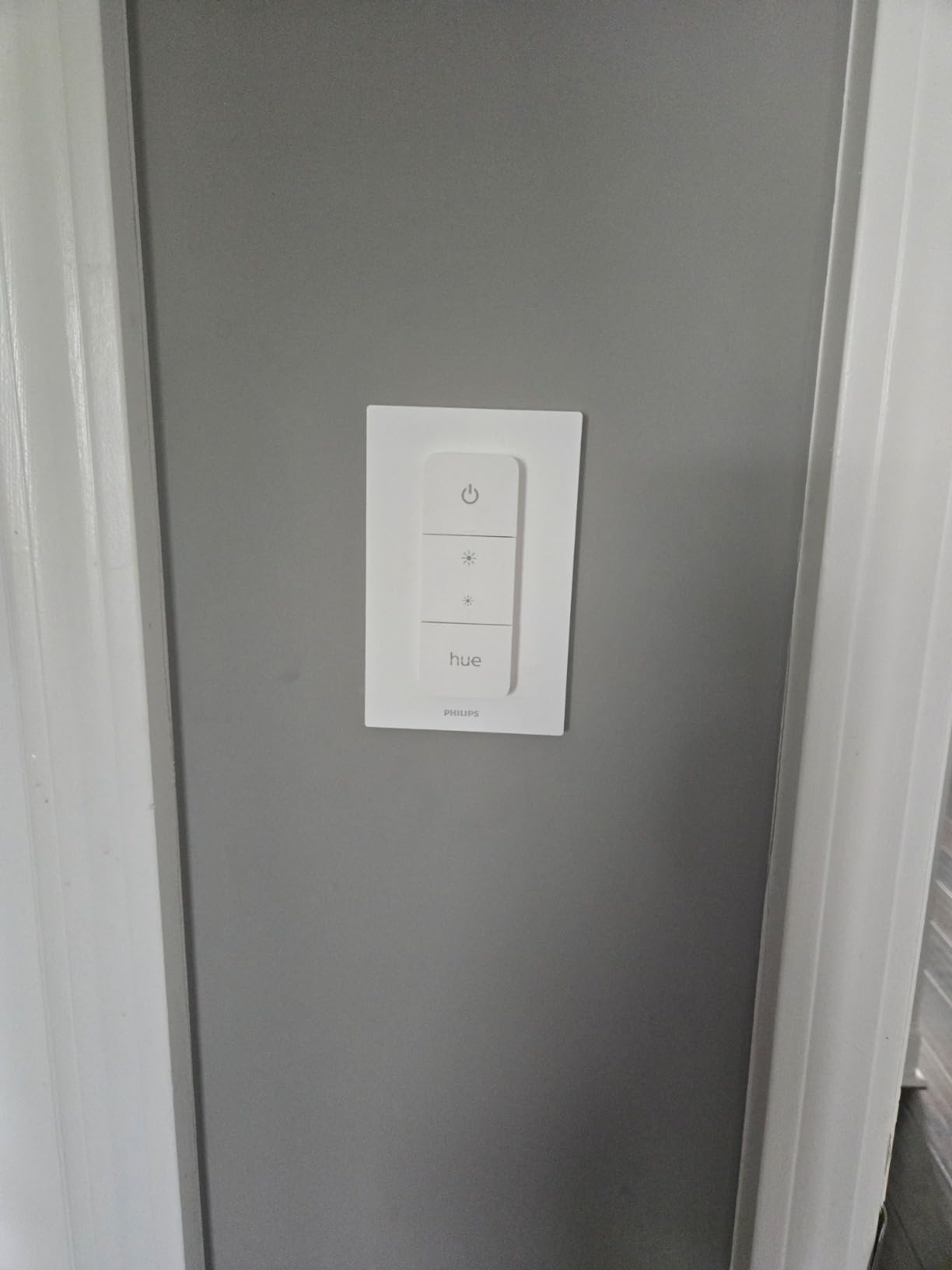 Smart Dimmer Switch Remote, White, 1 Pack, Turns Hue Lights On, Off, Dims or Brightens, Smart Home Control, Requires Bridge, Easy, No-Wire Installation customer photo 1