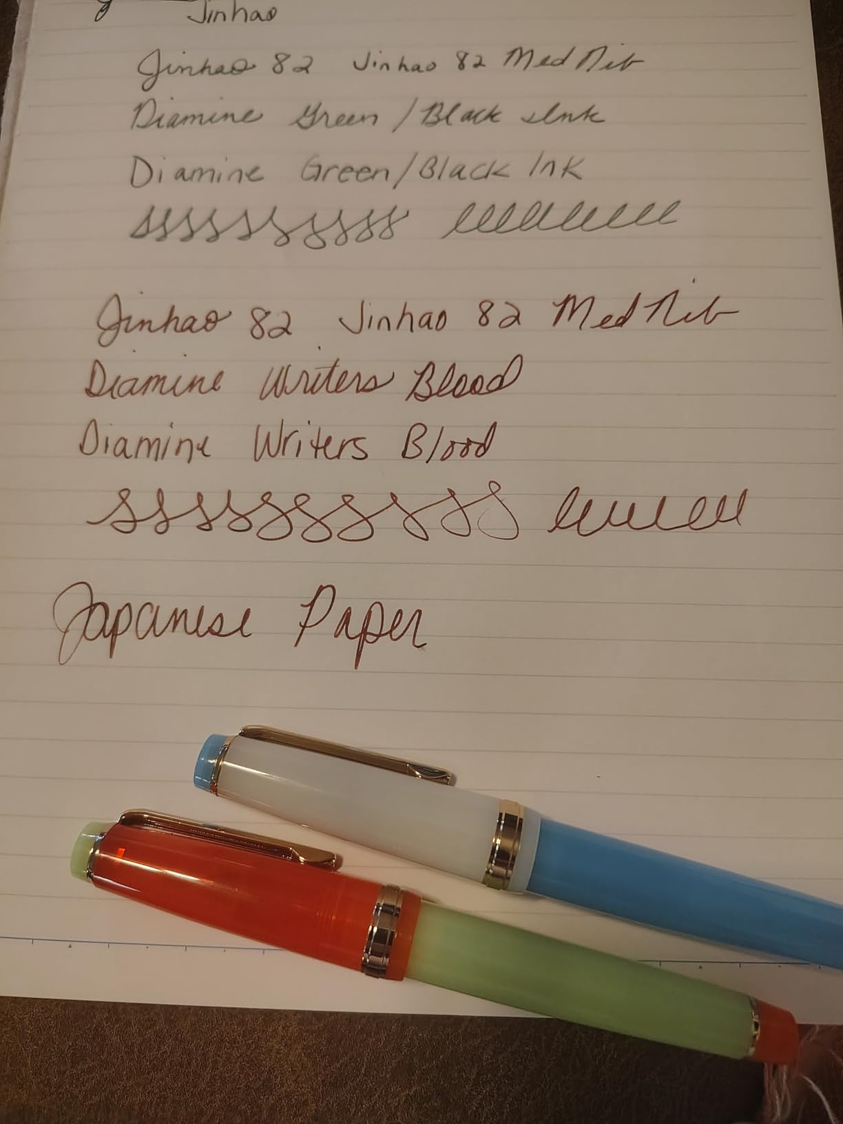 Diamine Fountain Pen Ink 30ml - 3 x Bottles - Writers Blood & Midnight Blue & Green Black customer photo 1