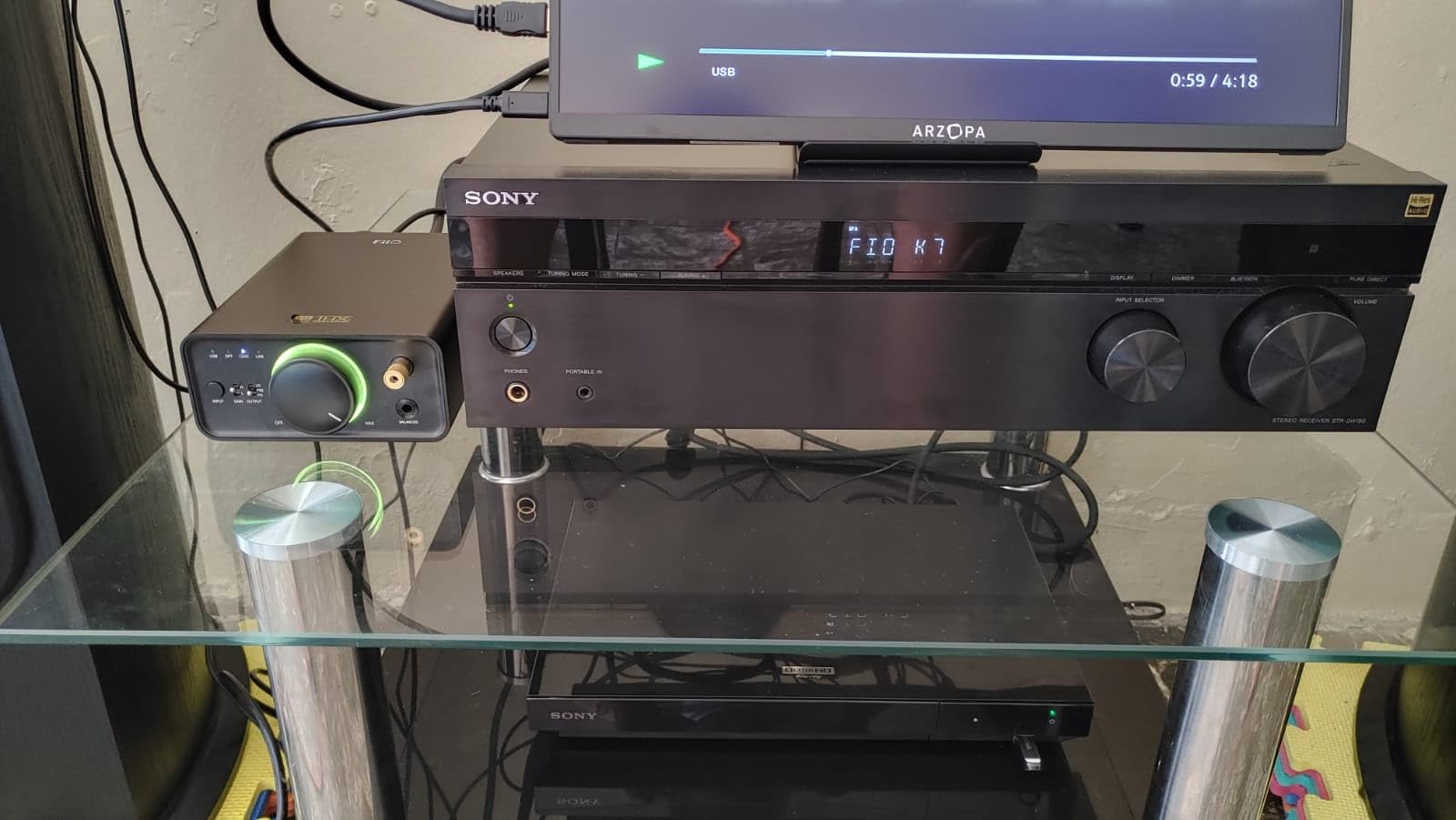 Sony UBP-X700M 4K Ultra HD Home Theater Streaming Blu-ray DVD Player with Wi-Fi, 4K upscaling, HDR10, Hi Res Audio, Dolby Digital TrueHD/DTS, Dolby Vision, and included HDMI cable customer photo 1