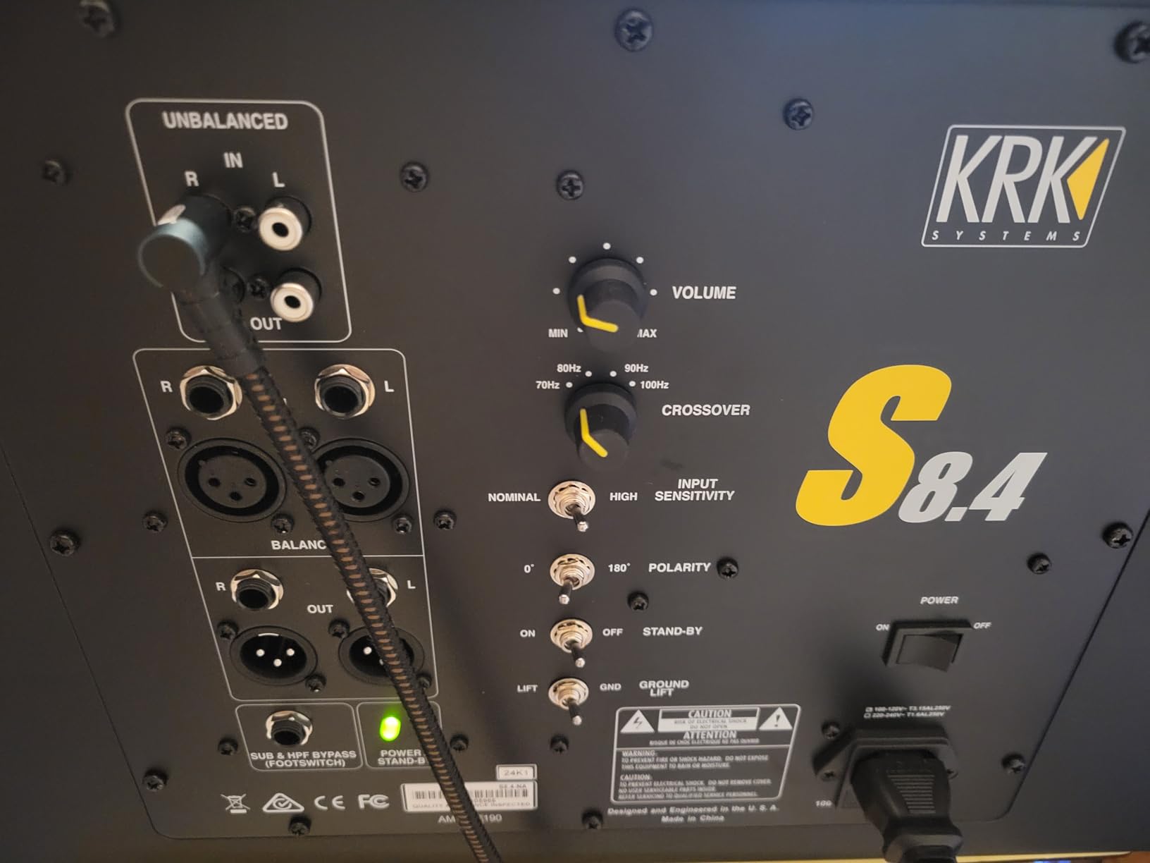 KRK S10.4 S10 Generation 4 10-Inch 160 Watt Powered Studio Subwoofer customer photo 1