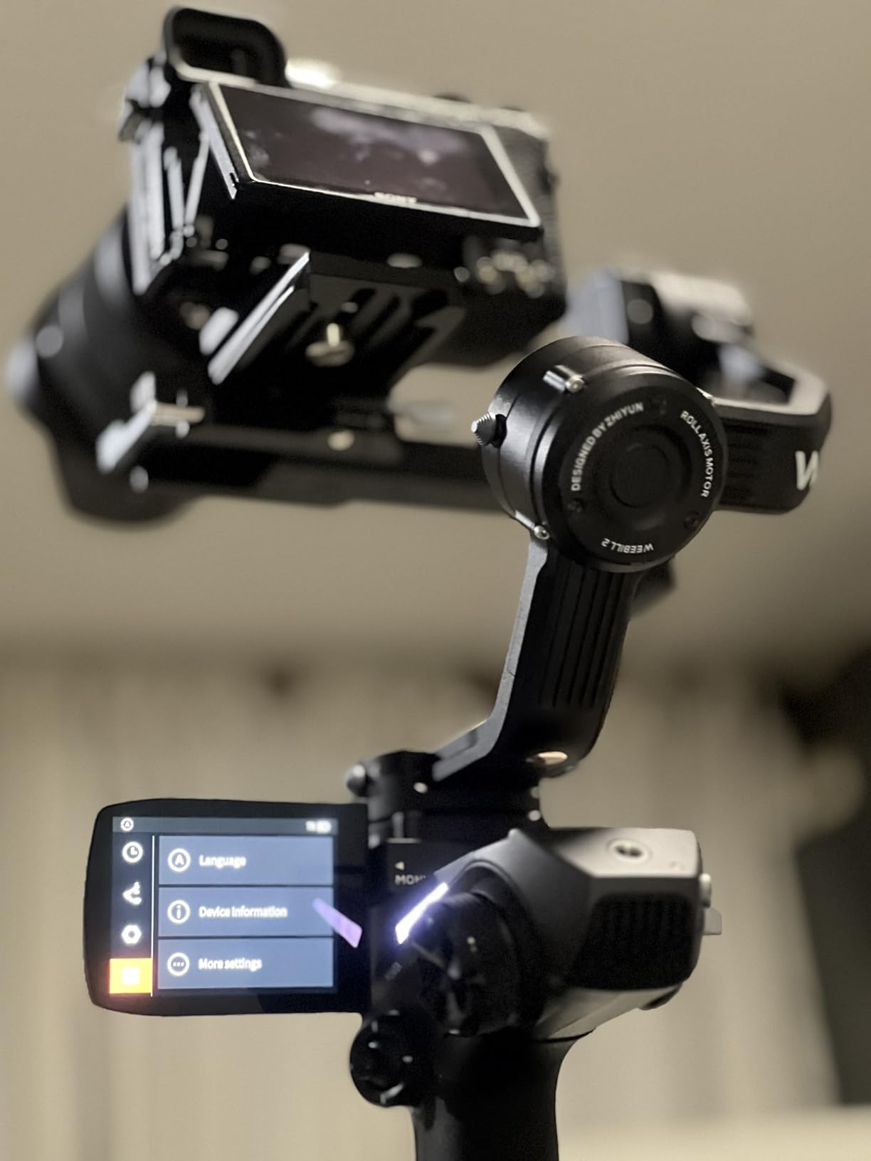 ZHIYUN Weebill 2, 3-Axis Gimbal Stabilizer for DSLR and Mirrorless Camera, Nikon Sony Panasonic Canon Fujifilm BMPCC 6K, Full-Color Touchscreen, PD Fast Charge customer photo 2