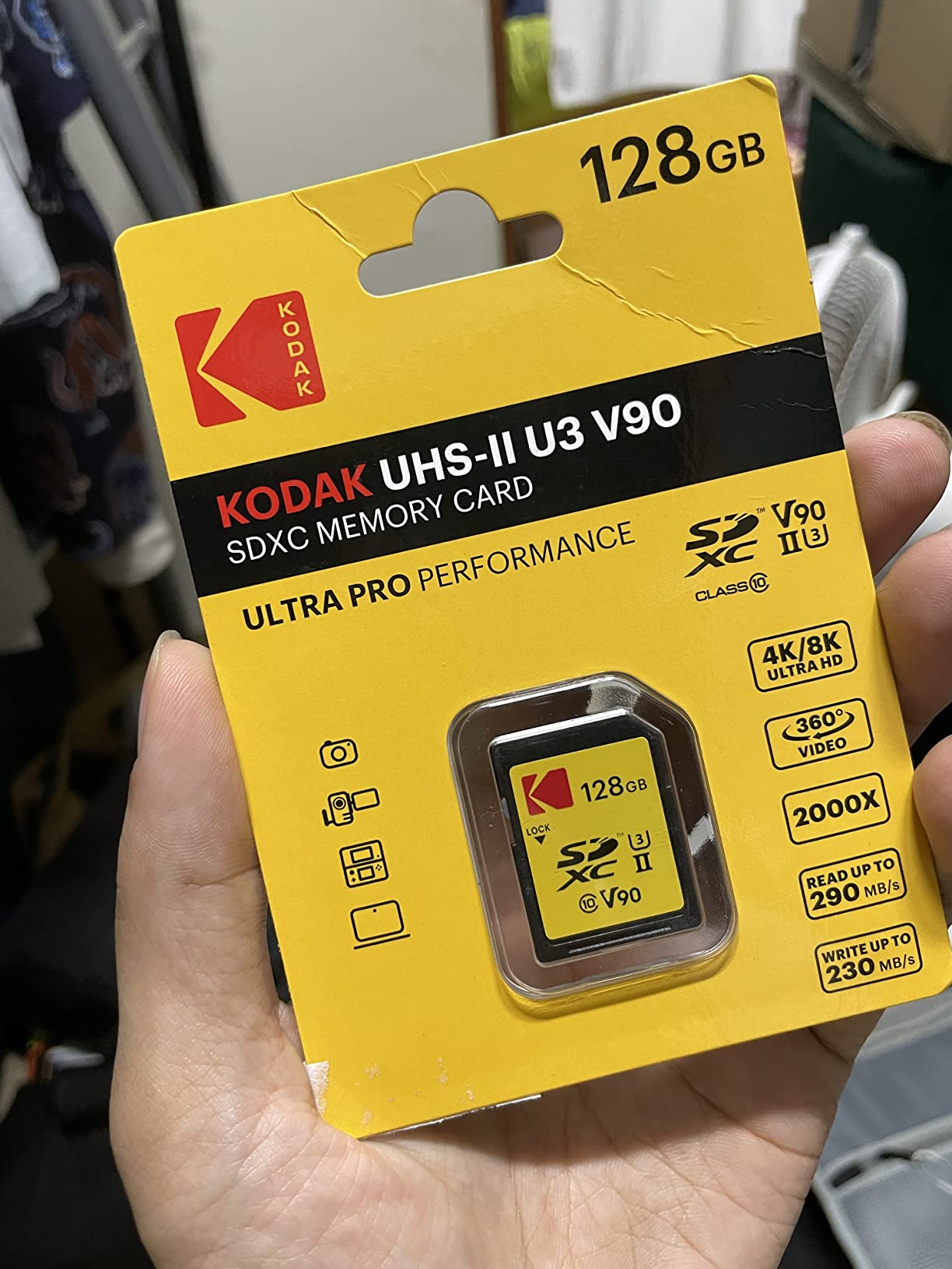 Kodak SDXC 256GB UHS-II U3 V90 Ultra Pro Memory Card - Up to 300MB/s Read Speed and 270MB/s Write Speed customer photo 1