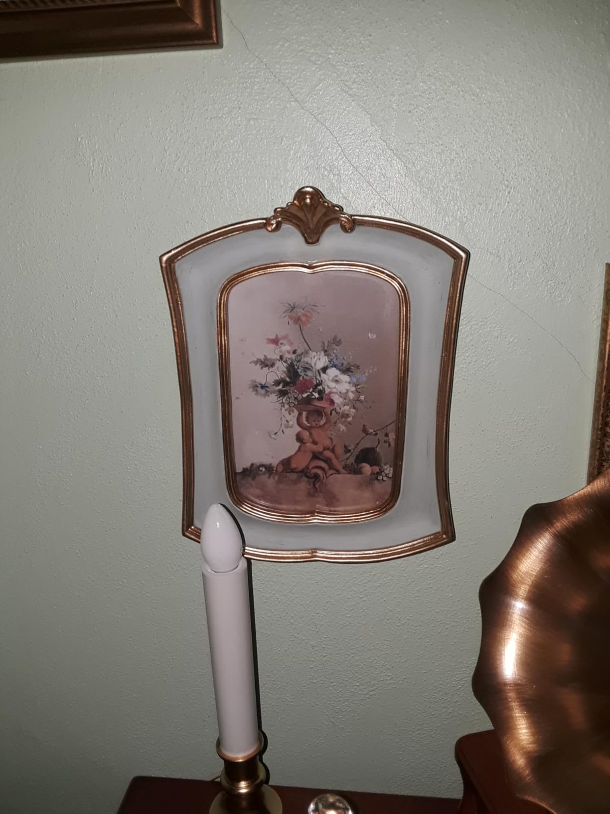 Vintage Picture Frame 5x7 Antique Ornate Photo Frame Tabletop and Wall Hanging Old-Fashioned Style, Decorative Retro Design Home Decor, Photo Gallery, Art, Green customer photo 2