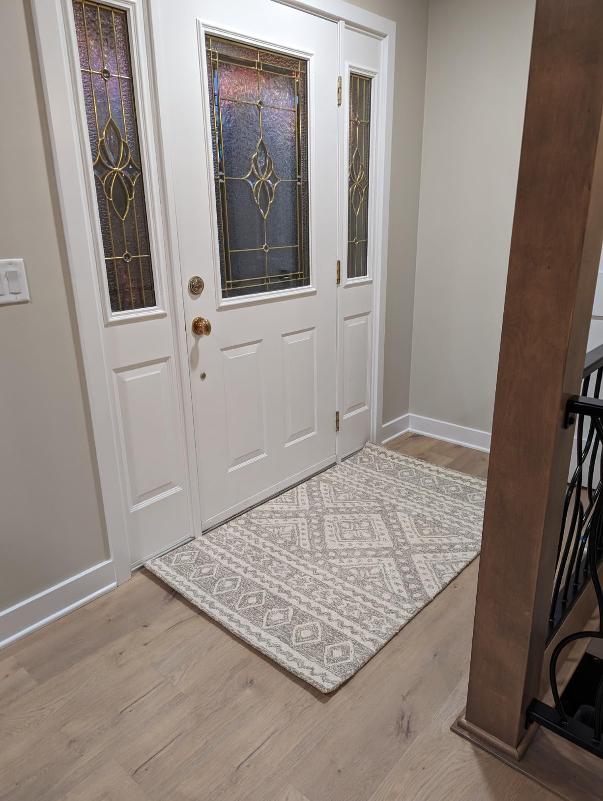 SAFAVIEH Micro-Loop Collection Area Rug - 6' x 9', Beige & Ivory, Handmade Moroccan Boho Tribal Wool (MLP501B) customer photo 2