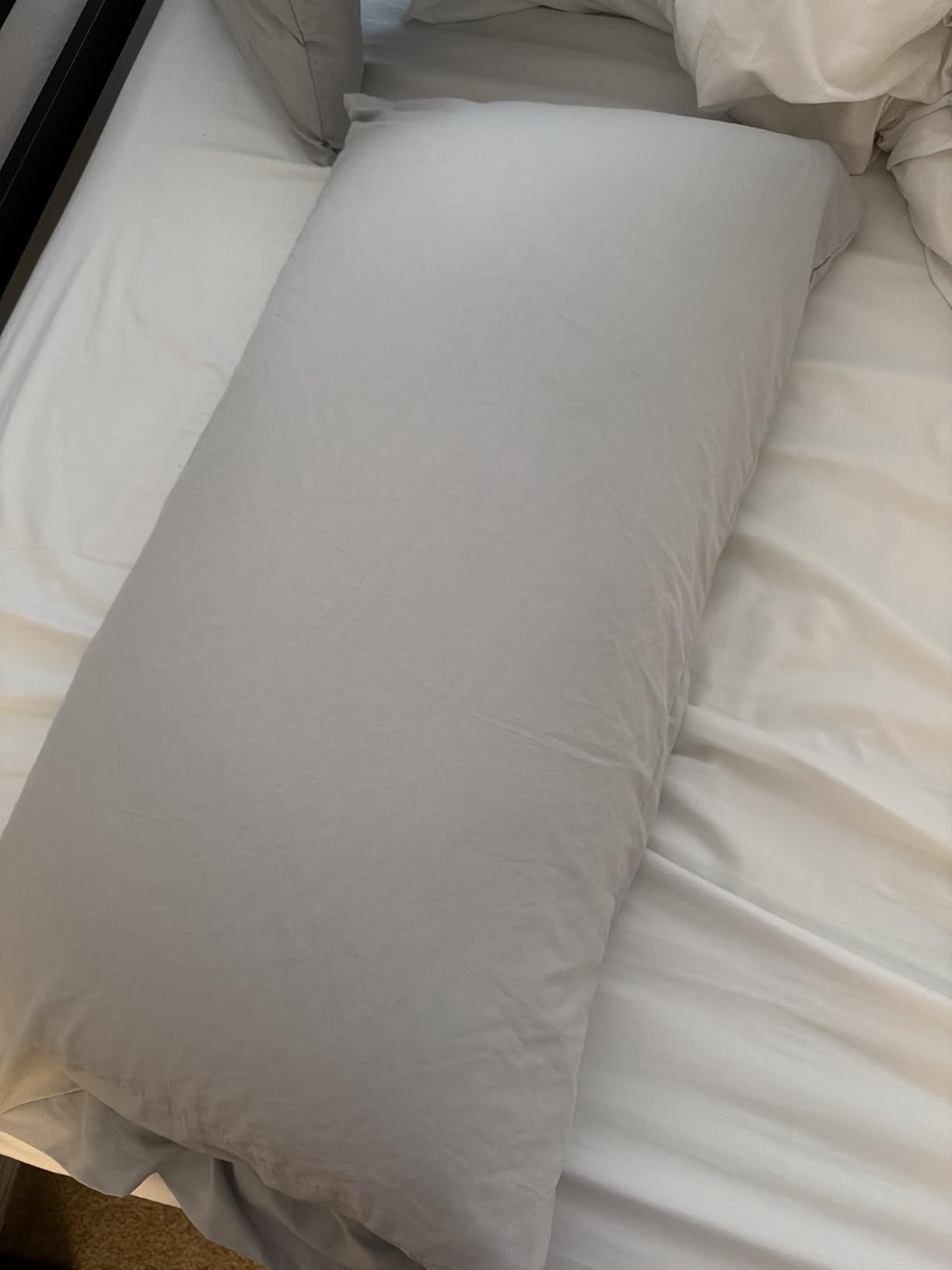 Luxury Rayon Derived from Bamboo Body Pillow for Side and Back Sleepers - Supportive, Soft, Fluffy, Quality Long Pillow - Measures 54 inches x 20 inches customer photo 1