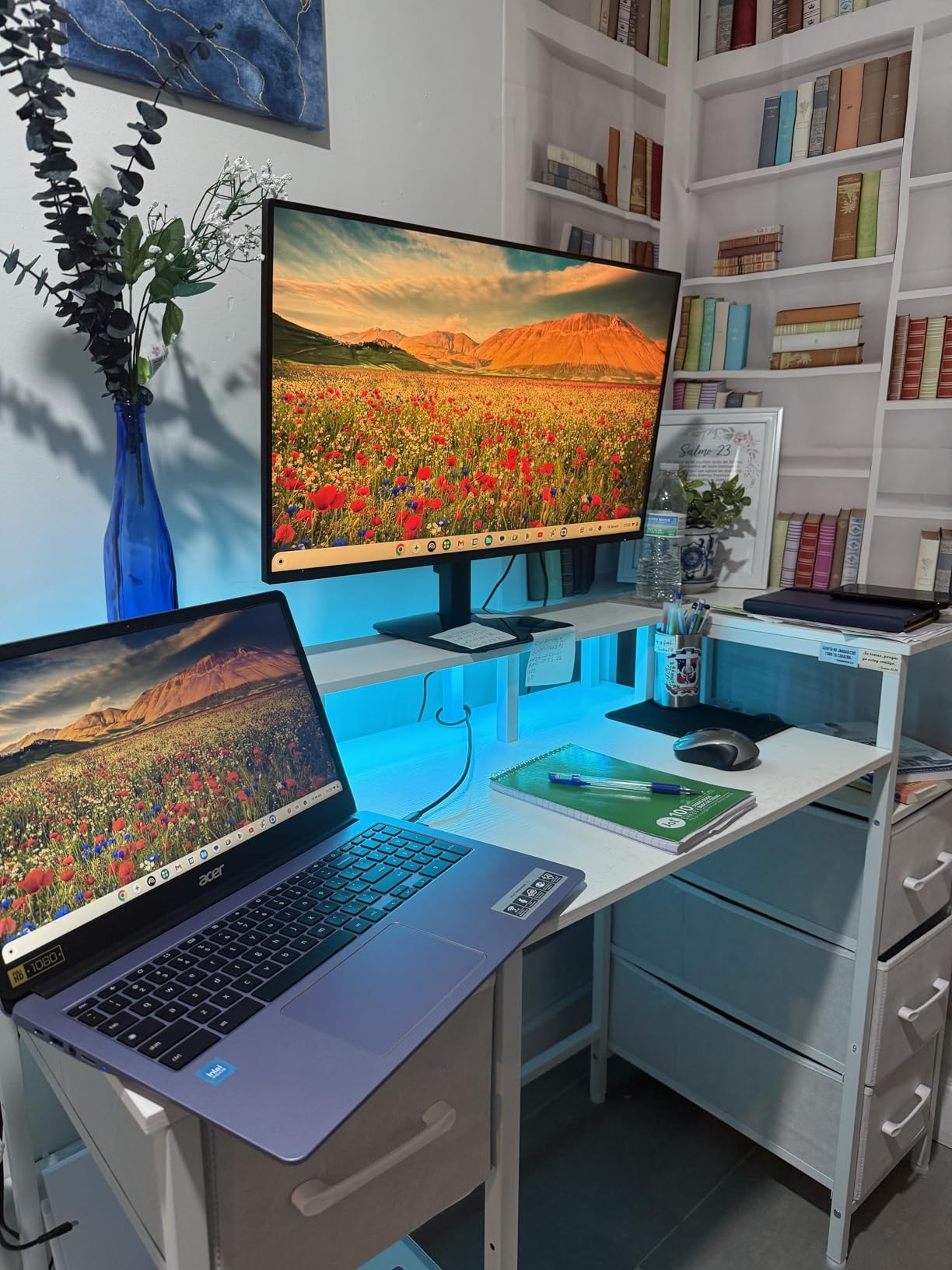 acer KB242Y - 23.8 Inch IPS Zero-Frame Full HD (1920 x 1080) Monitor | Tilt | Up to 120Hz Refresh | 1ms (VRB) | sRGB 99% | HDMI & VGA Ports | Adaptive-Sync Support (FreeSync Compatible) customer photo 2