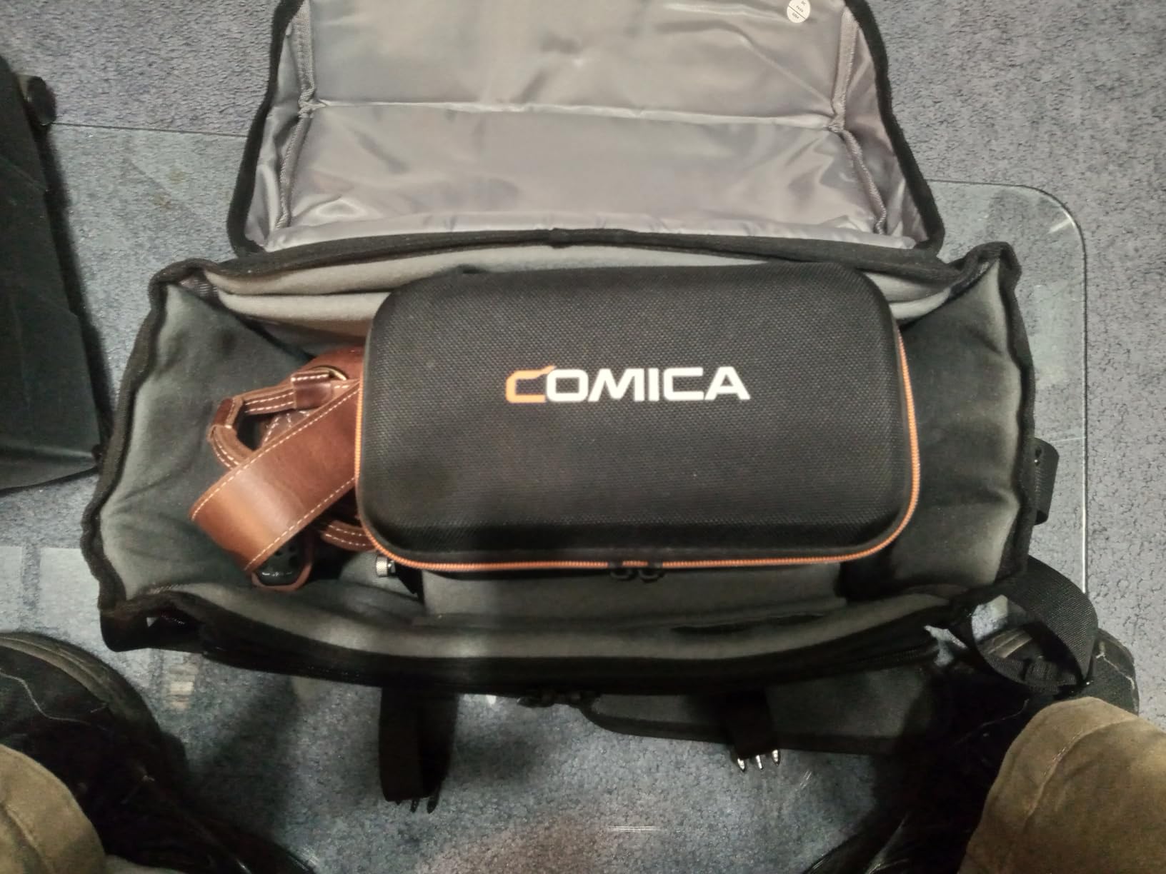 CADeN Camera Bag Case Shoulder Messenger Bag with Tripod Holder Compatible for Nikon, Canon, Sony, DSLR SLR Mirrorless Cameras Waterproof (Black, Large) customer photo 2