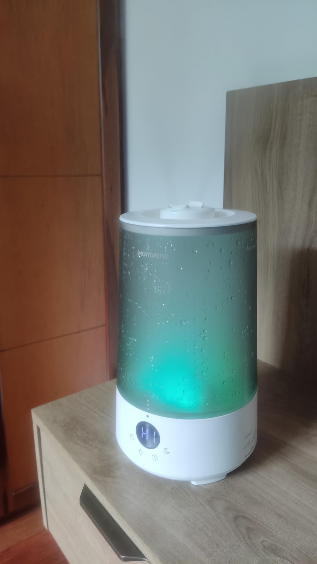 Homvana Humidifiers for Bedroom Home, 3.6 L Cool Mist Top-Fill 34H Super Long Time, Quiet 23dB, Baby Humidifier, Oil Diffuser for Large Room, House, Plant, Nursery, Office, BPA FREE, Ultrasonic (Grey) customer photo 2