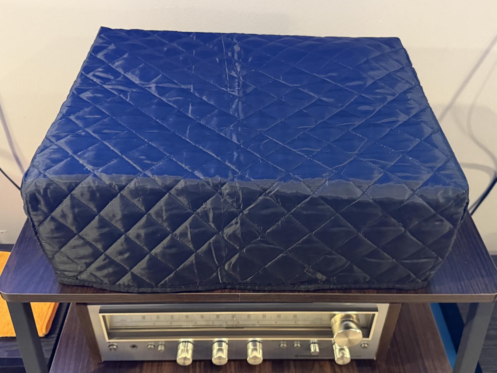 Double Quilted Turntable Dust Cover - Fits Technics SL-1200/1210, Pioneer PLX-1000, Reloop - Protective Fabric Record Player Cover customer photo 2