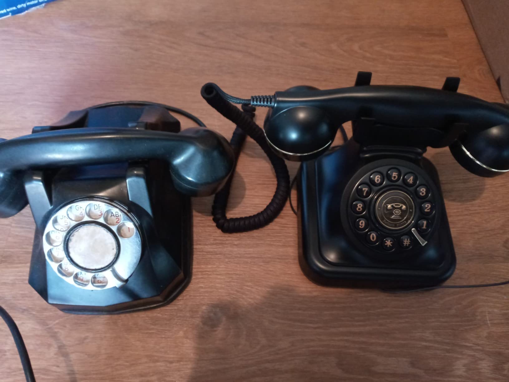 Retro Landline Telephone Classic Rotary Design Old Fashioned Corded Desk Phone for Home and Office customer photo 2