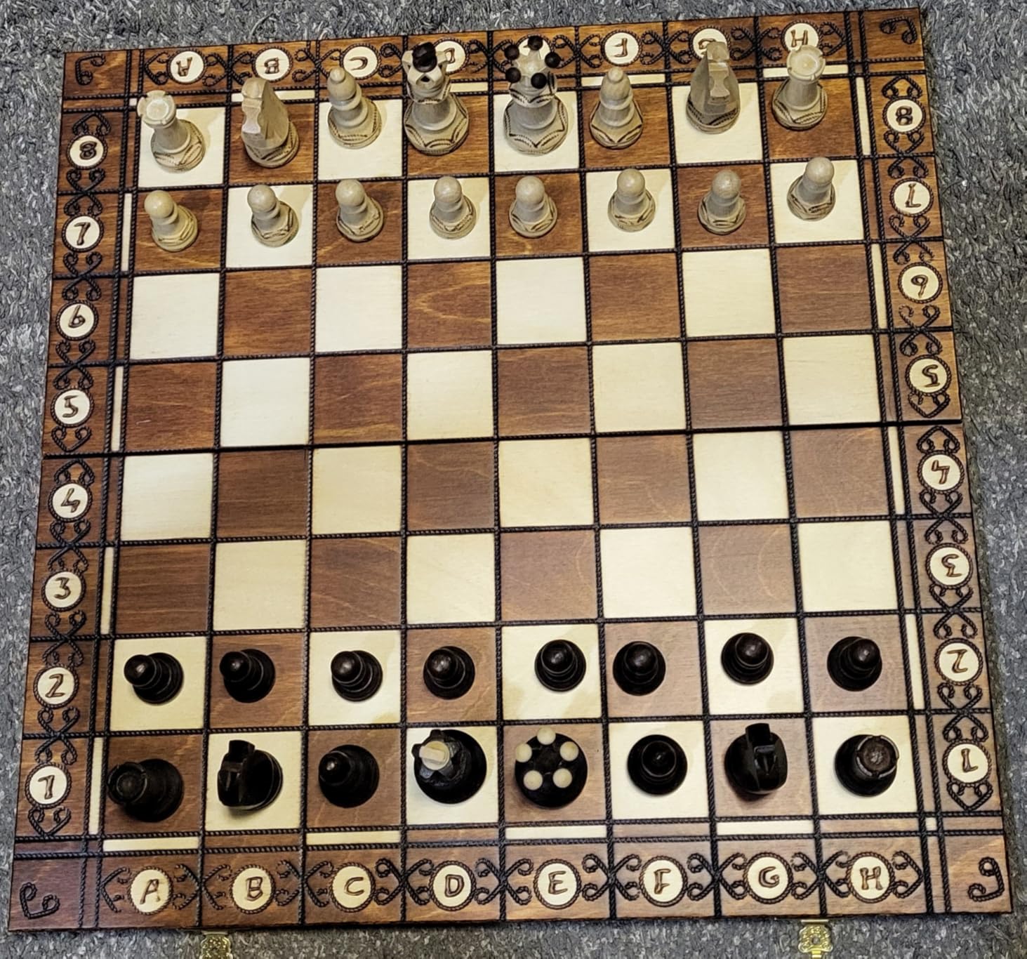 Chess and Games Shop Muba Beautiful Handcrafted Wooden Chess Set with Board and Chess Pieces - Gift idea Products (16inch (40 cm)) customer photo 1