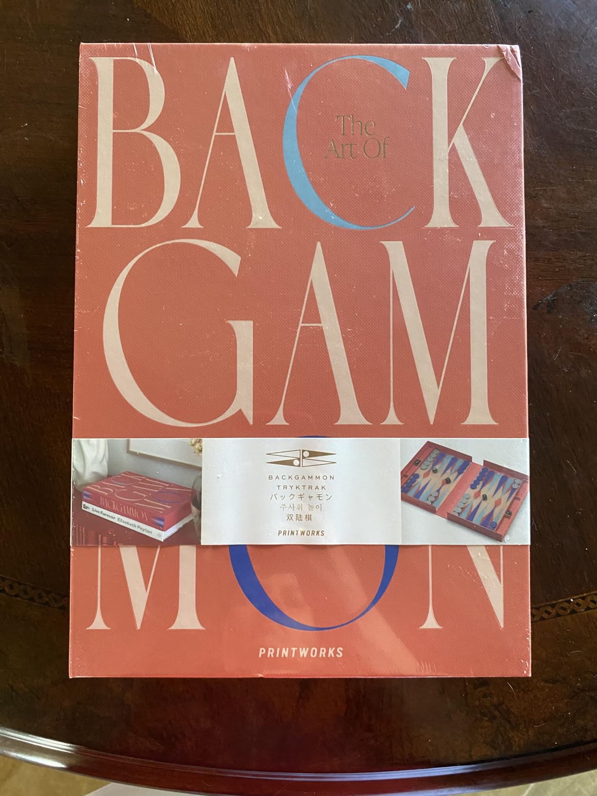 PrintWorks Classic Art of Backgammon, Red & Blue - Book-Style Acrylic Set for Adults - FSC-Certified Board Game customer photo 1