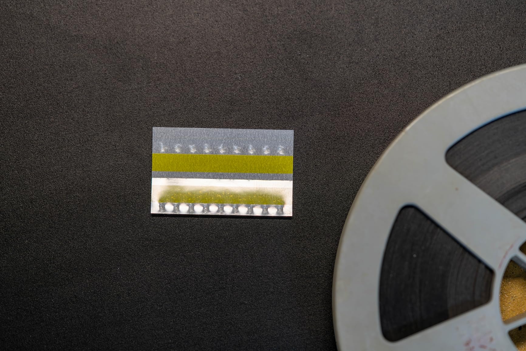 Marsrut 500pcs/Lot 8mm Film Splicing Splice Tape Kit, Double Face Rectangular Insulating Splicer for Joining Using Rest Components Exact in The Raster Yellow Color, Super Adhesion customer photo 1