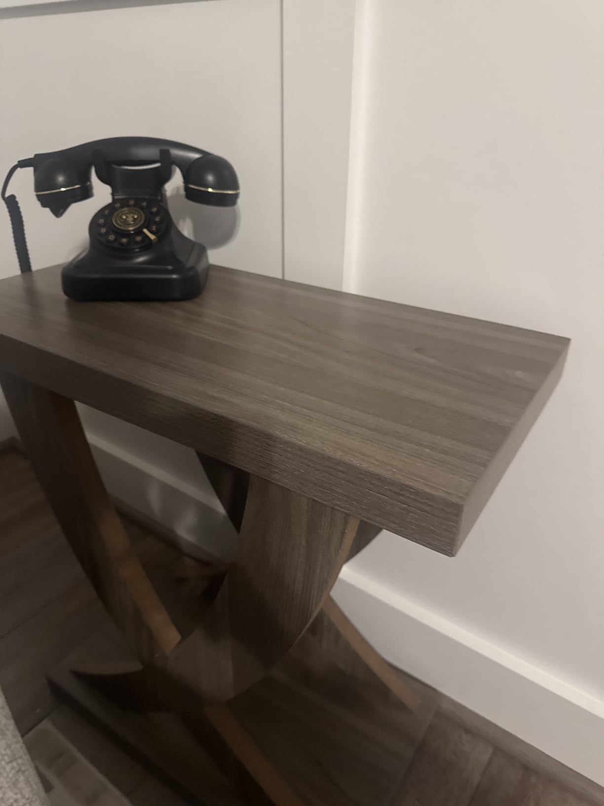Peohud Retro Landline Telephone, Classic Corded Desk Phone, Vintage Old Fashioned Dial Button Phone with Redial Function for Home Office customer photo 1
