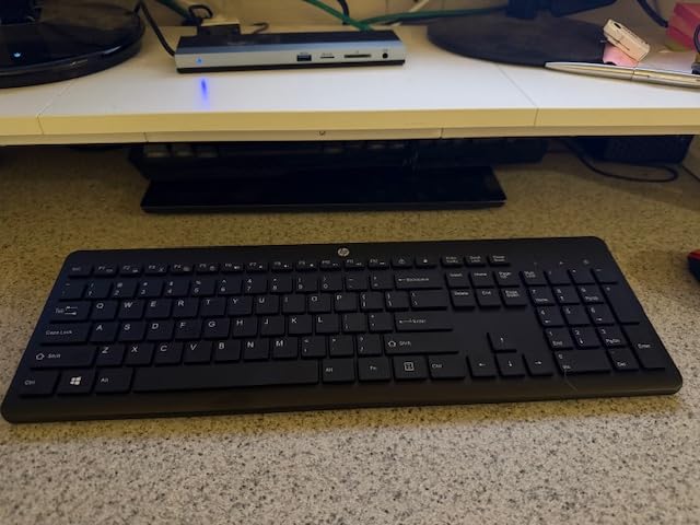 HP 230 Wireless Keyboard - Wireless Connection - Low-Profile, Quiet Design - Windows & Mac OS - Laptop, PC Compatible - Shortcut Keys & Number Pad - Long Battery Life (3L1E7AA#ABA), Black customer photo 1