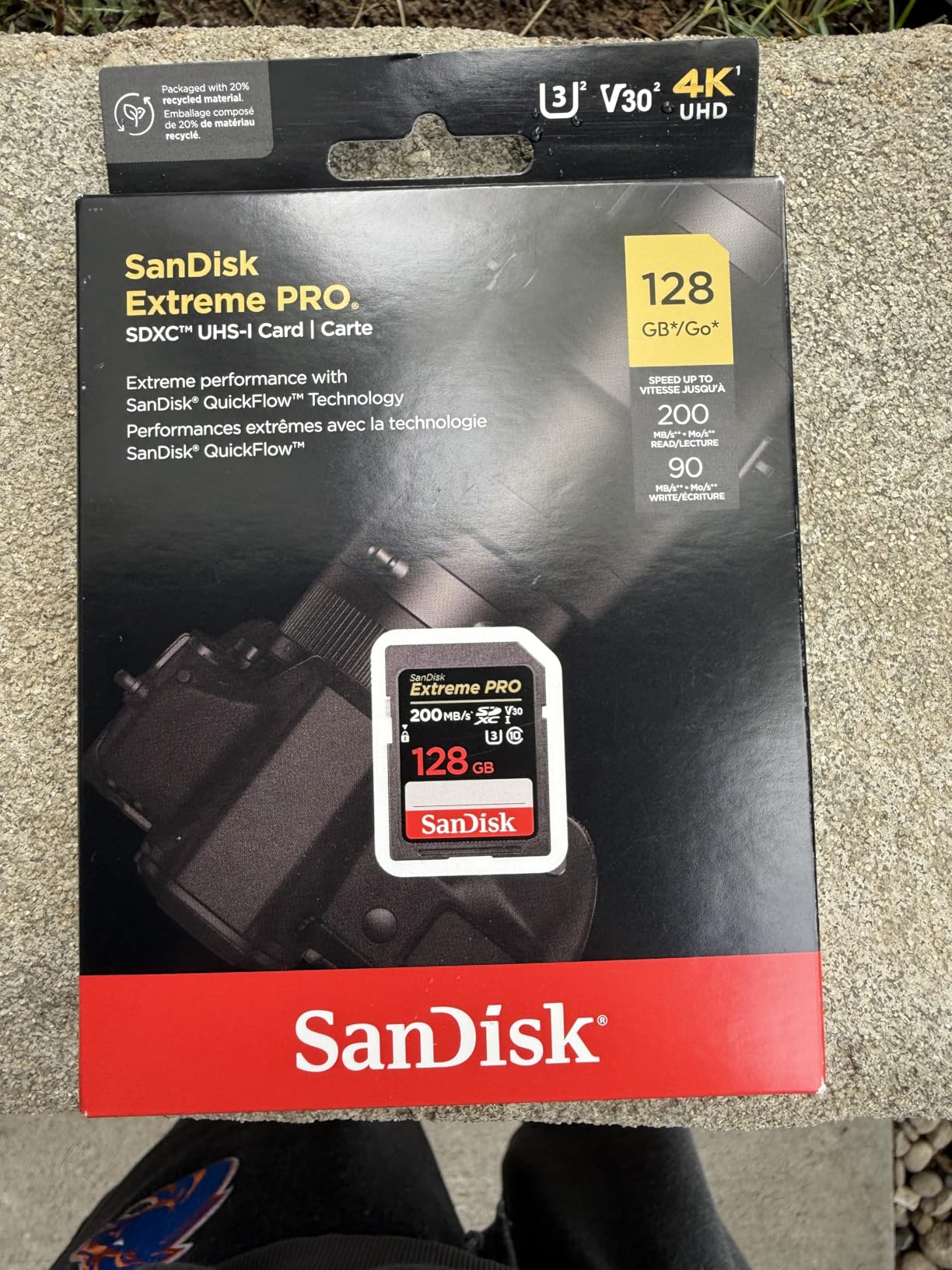 SANDISK 128GB Extreme PRO SDXC UHS-I Memory Card - C10, U3, V30, 4K UHD, SD Card customer photo 1