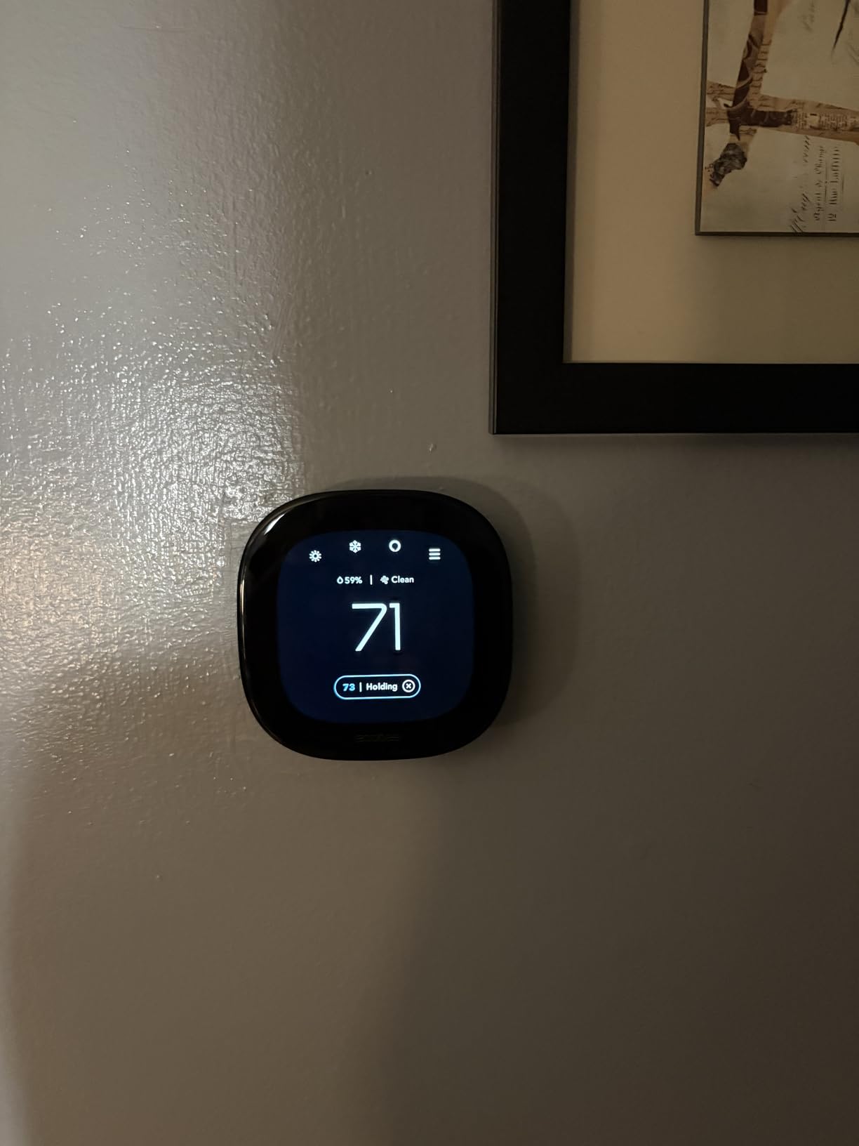 ecobee Smart Thermostat Premium with Smart Sensor and Air Quality Monitor - Programmable Wifi Thermostat - Works with Siri, Alexa, Google Assistant customer photo 1