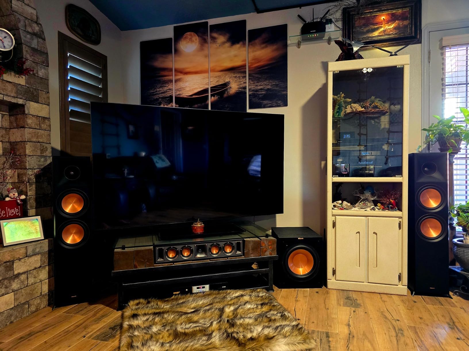 Klipsch Reference Premiere RP-8000F II 2.0 Dual Floorstanding Speaker Pair with Larger 90° x 90° Hybrid Tractrix Horn, 8