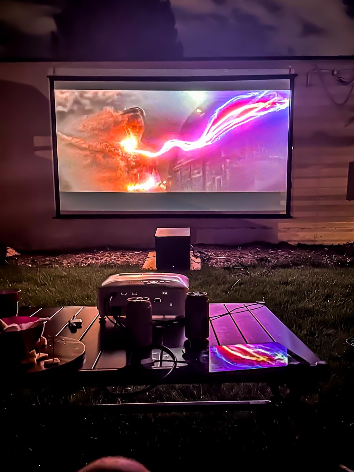 BenQ TH575 1080p Indoor Gaming Projector, 3800 LMS, 16.7ms Low Latency, Enhanced Game-Mode, High Contrast, Dual HDMI, 3D Ready, Auto Vertical Keystone, Standard Throw, 1.1x Zoom, 3 Year Warranty customer photo 1