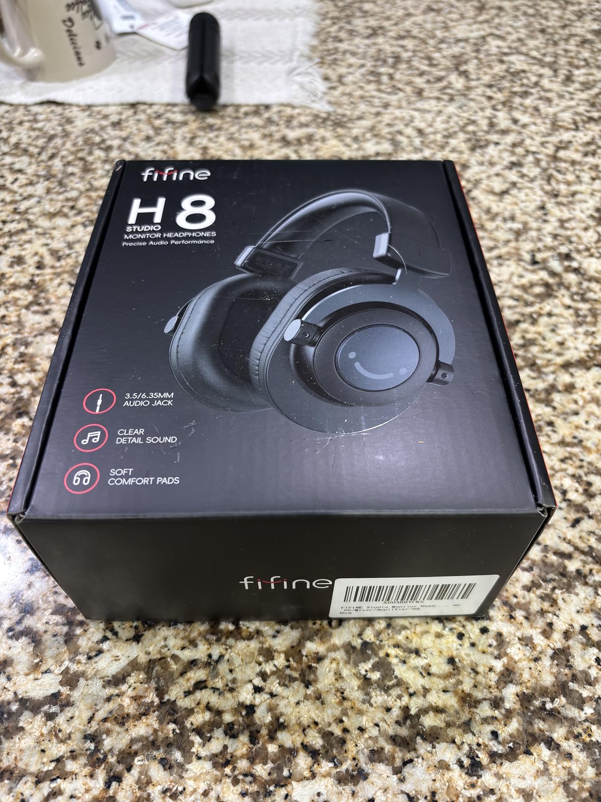 FIFINE Studio Monitor Headphones for Recording, Wired Headphones with 50mm Driver, Over Ear Headset with Detachable Cables 3.5mm or 6.35mm Jack, Black, on PC/Mixer/Amplifier-H8 customer photo 1