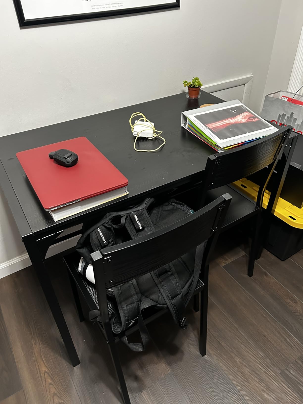 Gizoon Kitchen Table and 2 Chairs for 4 with Bench, 4 Piece Dining Table Set for Small Space, Apartment customer photo 1