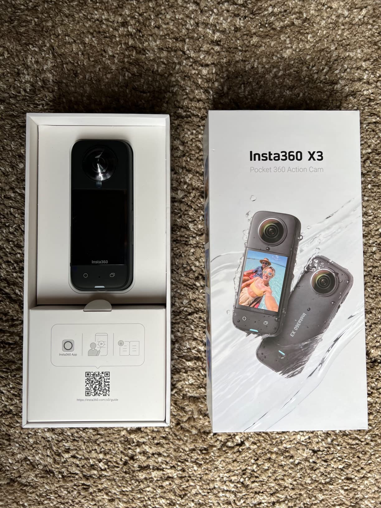 Insta360 X3 - 360 Action Camera with 5.7K 360 Active HDR Video, 4K Single-Lens Camera, Waterproof, FlowState Stabilization, 2.29 Inch Touchscreen, AI Editing, for Motorcycle, Wintersports and Vlogging customer photo 2