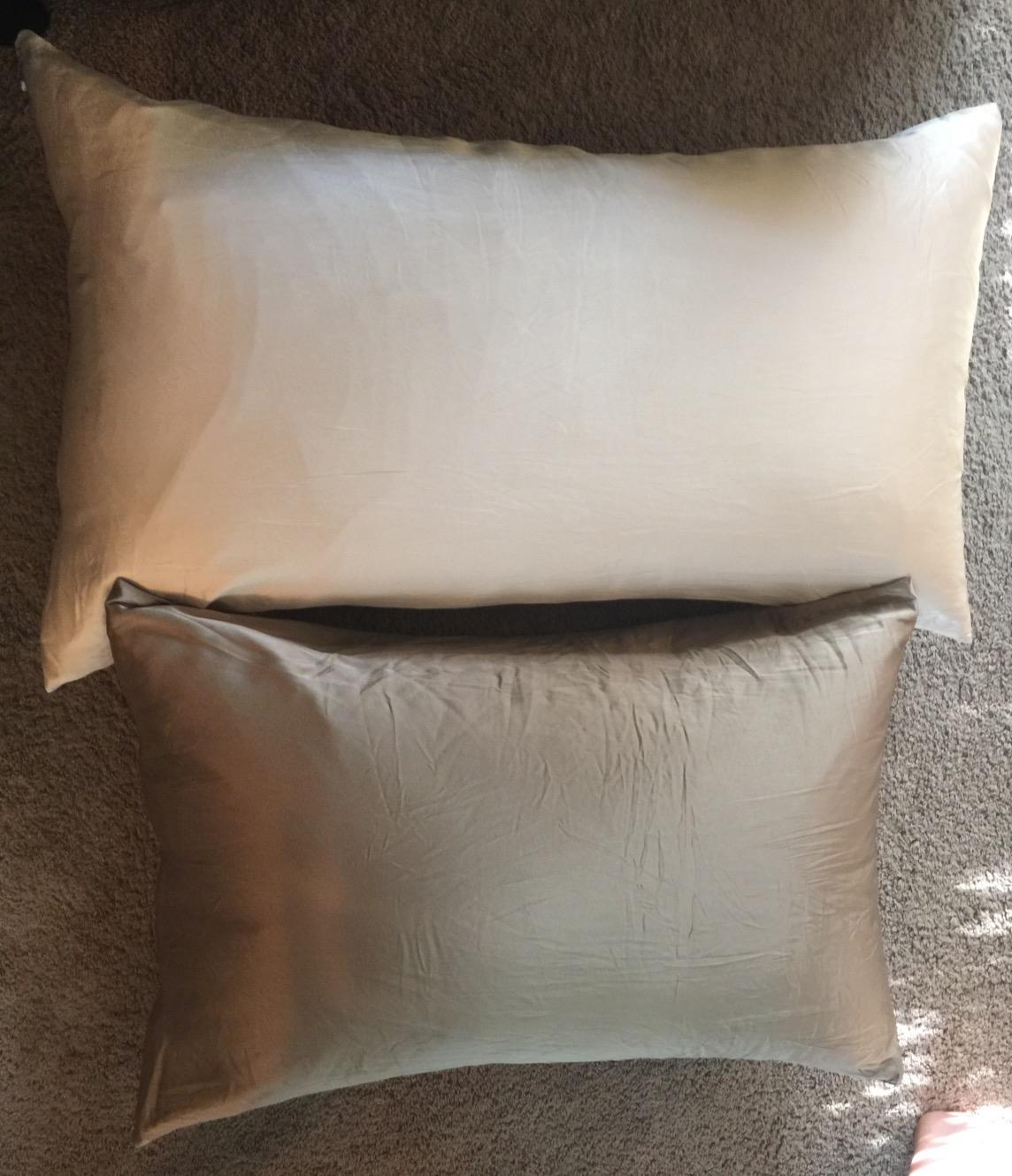 Continental Bedding Serenity Collection 700 Fill Power Goose Down Pillow - Low, Medium, Extra Loft - RDS Certified Down - Oeko-TEX 400TC Cotton Shell - Standard, Queen, King customer photo 1
