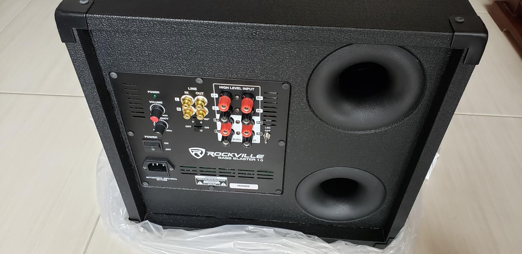Rockville BASS Blaster 12 800W Powered Home Audio Subwoofer, 12