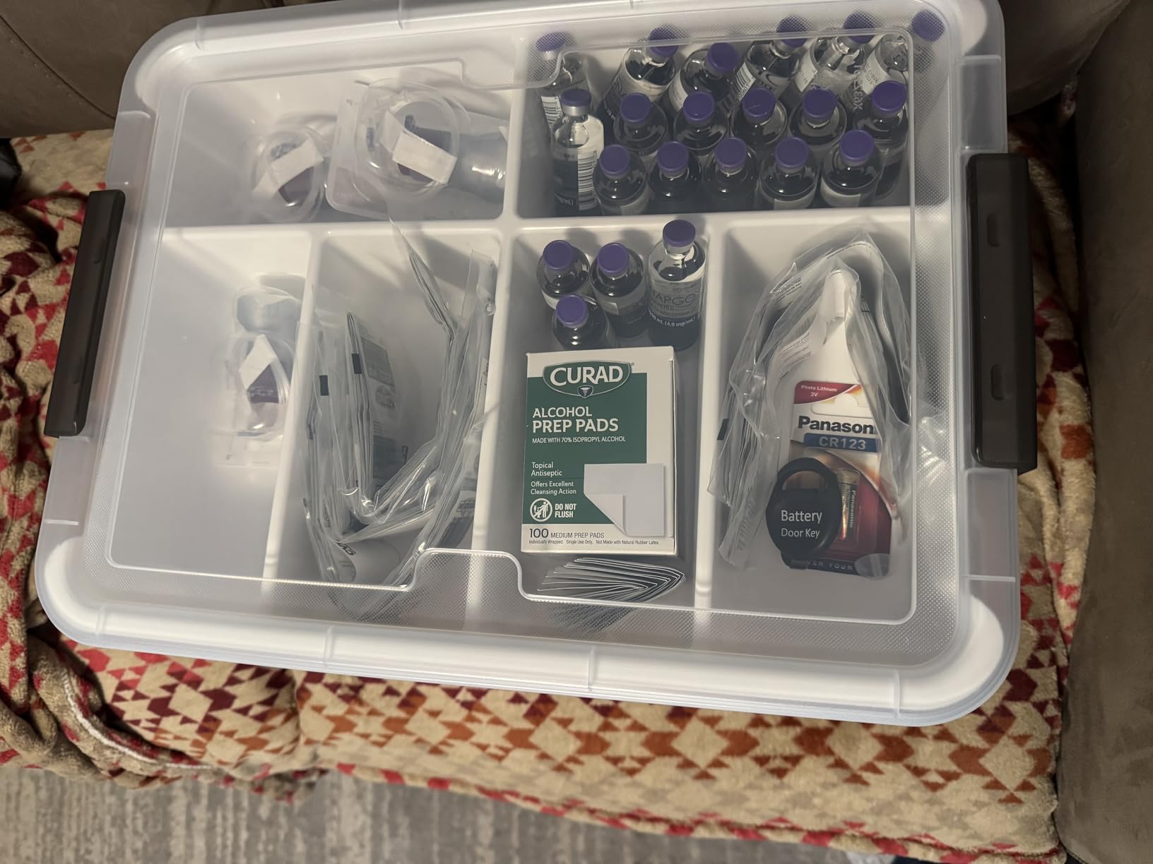 Citylife 17 QT Plastic Storage Box with Removable Tray Craft Organizers and Storage Clear Storage Container customer photo 2