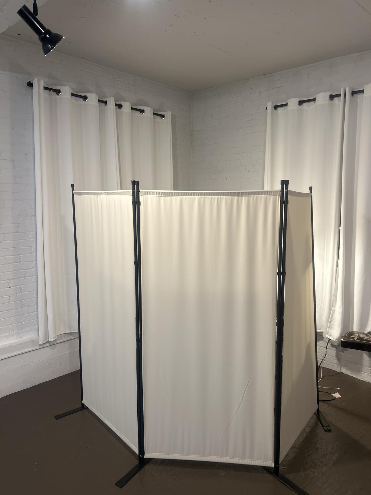 Room Divider 6FT Portable Room Dividers and Folding Privacy Screens, 88'' W Fabric Divider for Room Separation, 4 Panel Partition Room Dividers Screen customer photo 1
