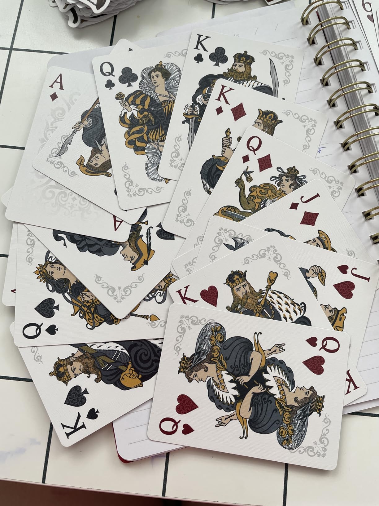 Bicycle Cinder Premium Playing Cards, Silver Smoke Foil, 1 Deck customer photo 1